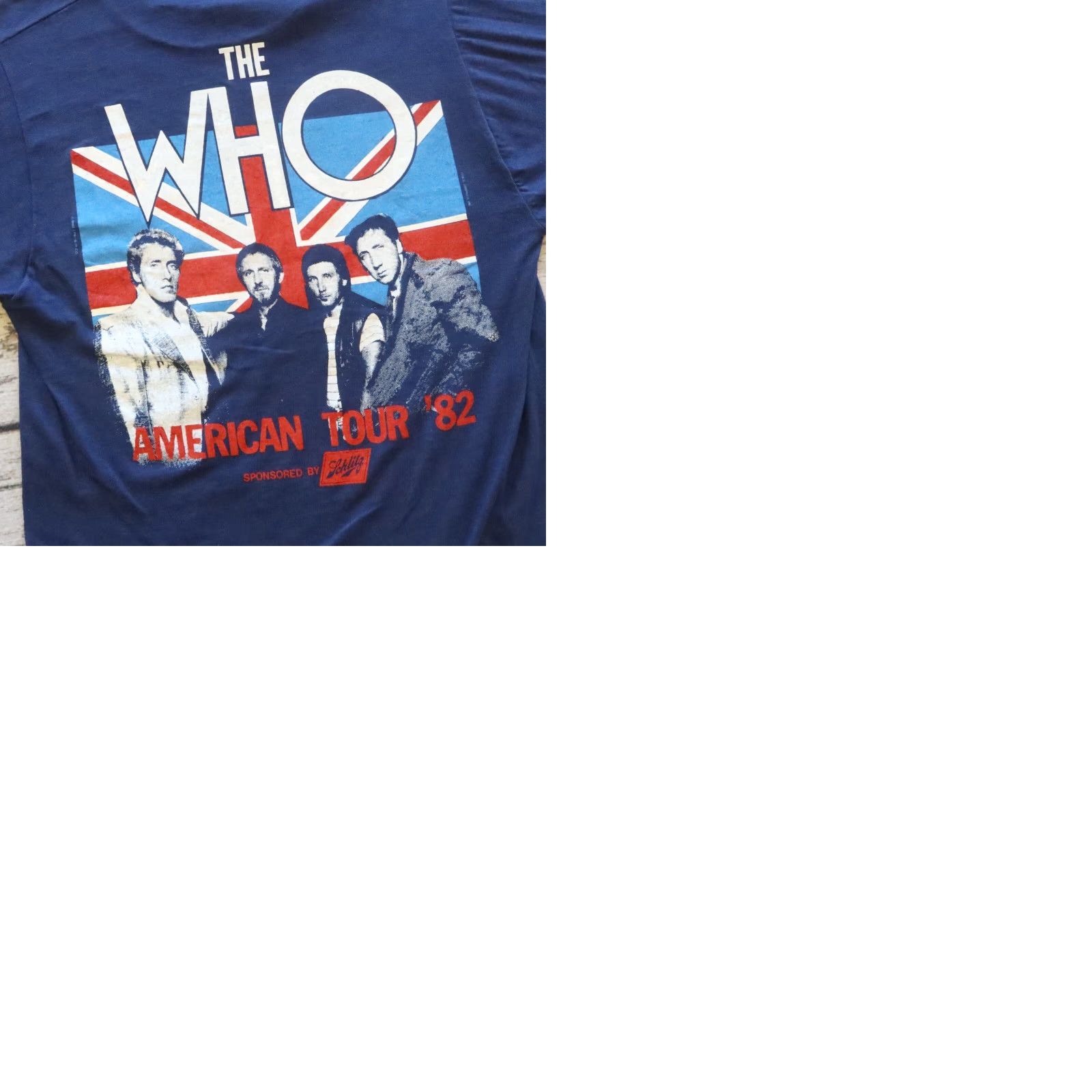 Vintage VINTAGE The Who American Tour '82 Tshirt L Blue Men's T-Shirt Size US L / EU 52-54 / 3 - 10 Thumbnail