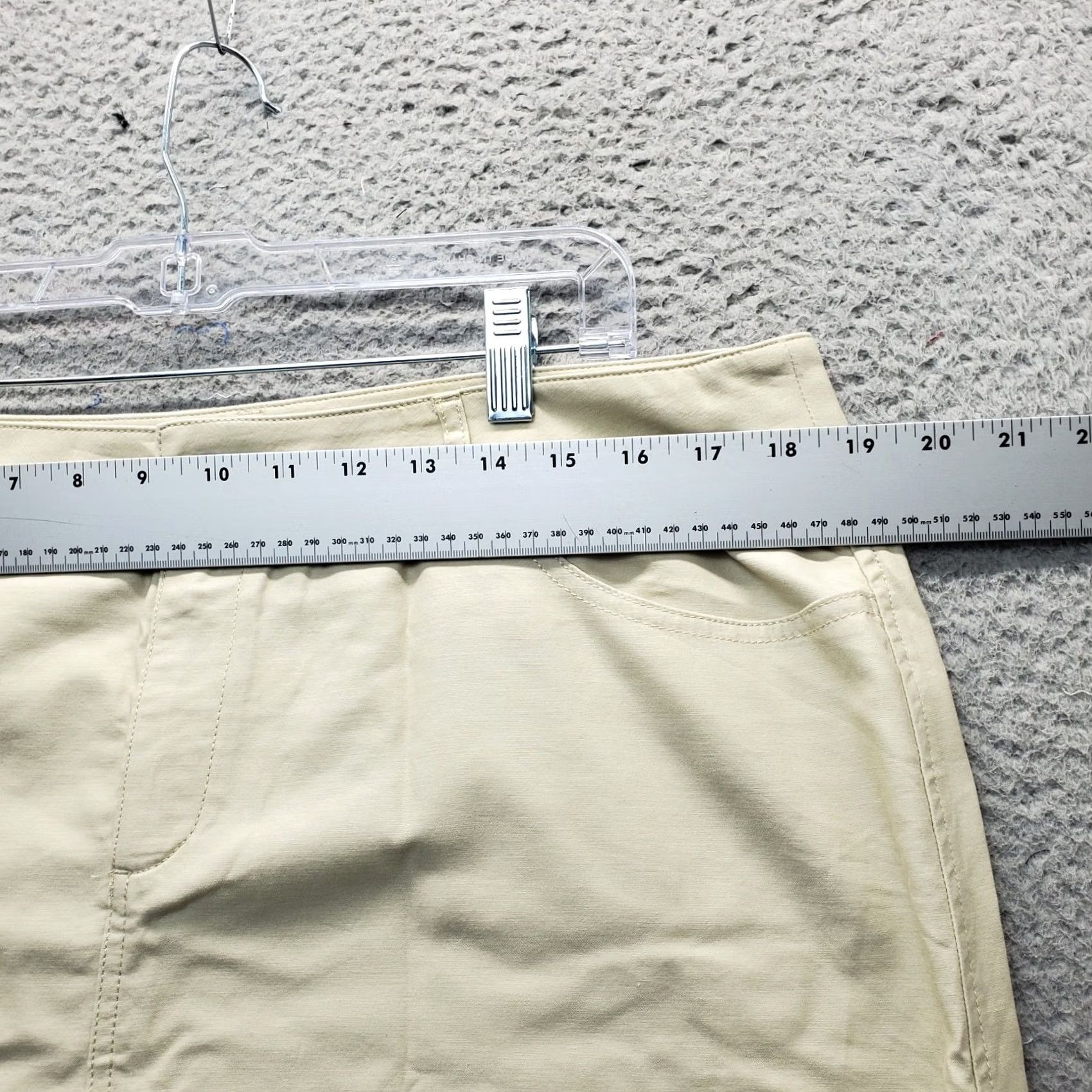 Coldwater Creek Coldwater Creek Women's Skirt: L Tan Straight & Pencil Short 5-Pocket Zipper Button Casual, Party/Cocktail Vintage: No Mens Womens Size 36" / US 14 / IT 50 - 4 Thumbnail