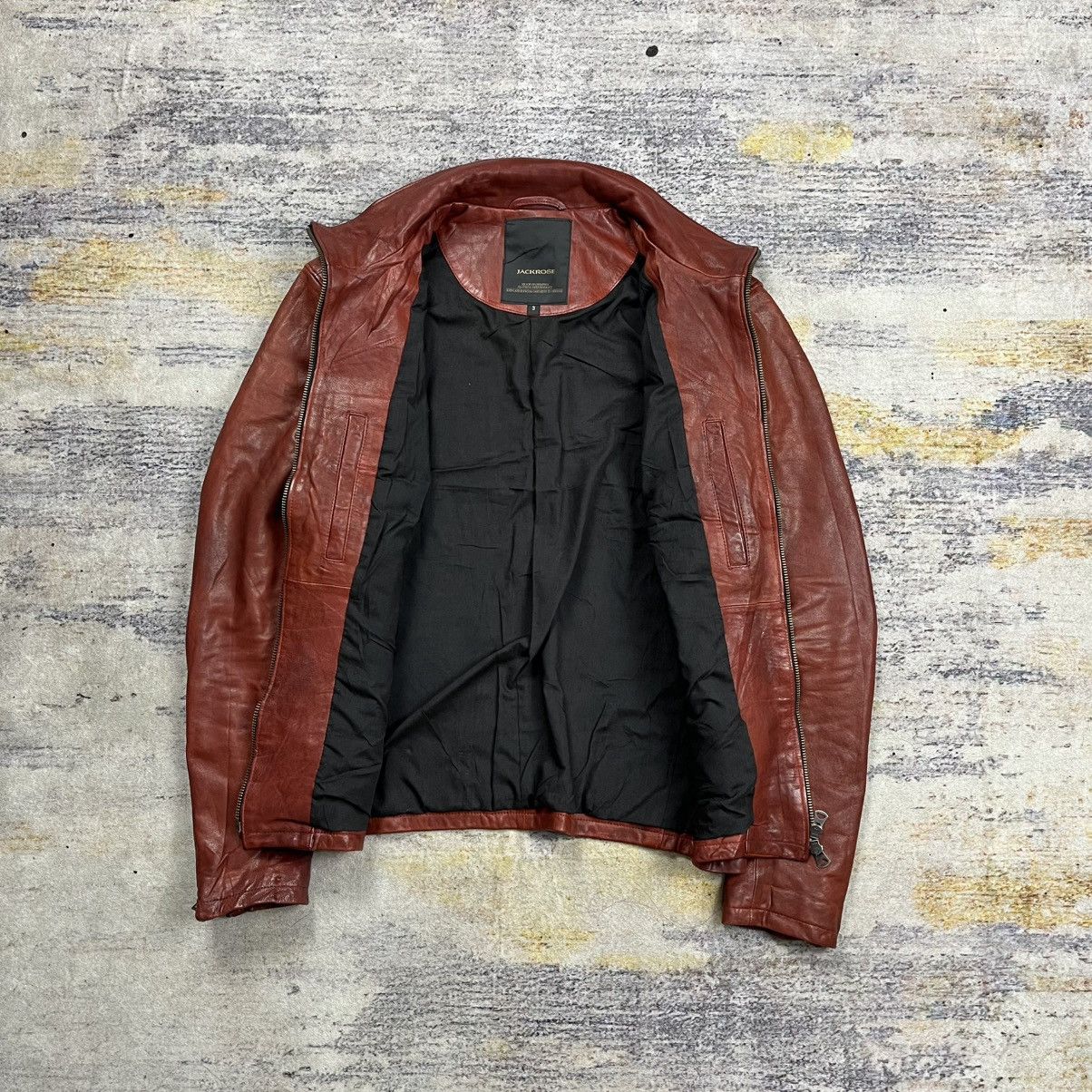 Jackrose riders leather jacket double zipper