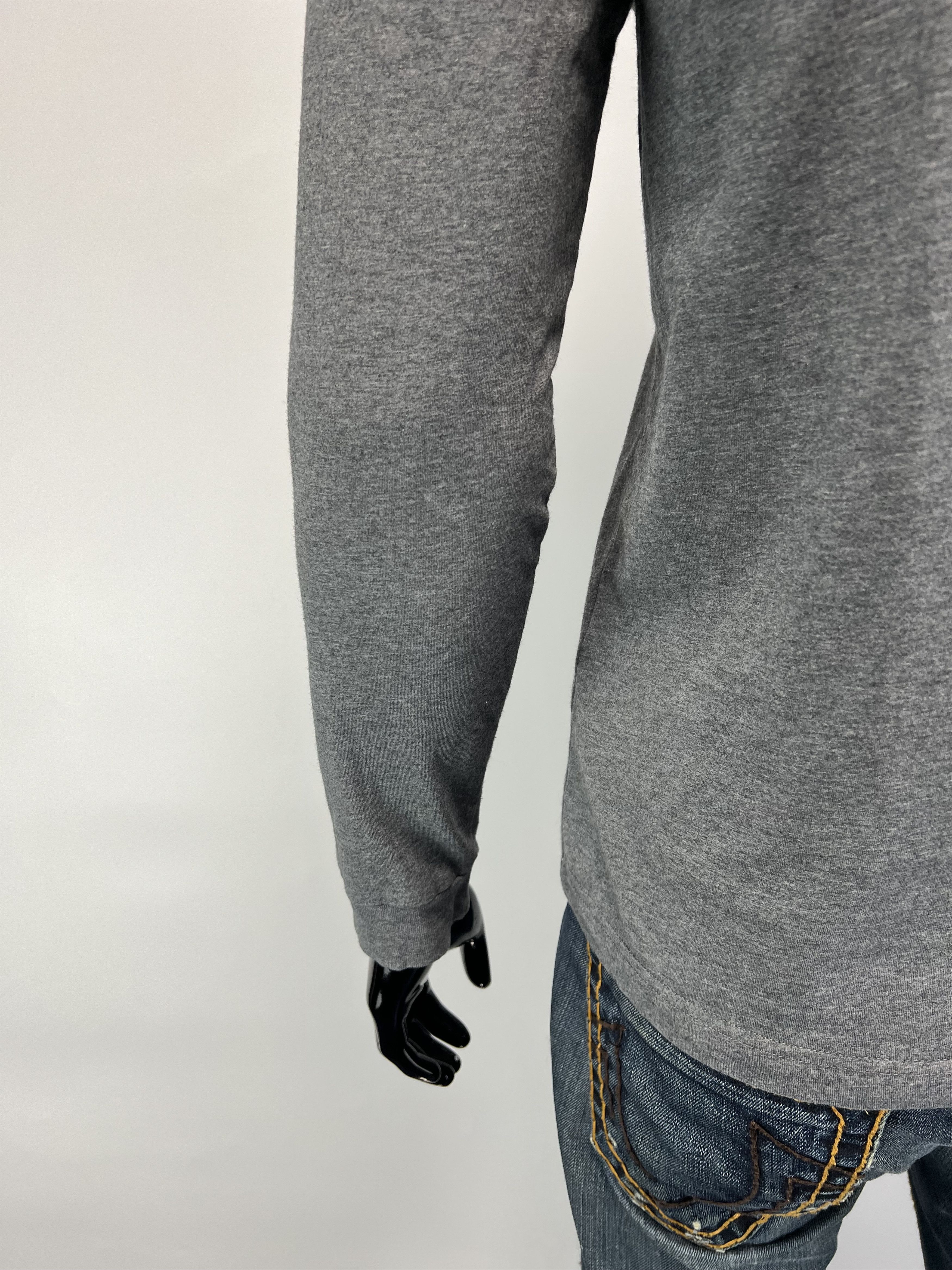 Diesel Diesel Men's Gray Long Sleeve T Shirt Big Logo Size S Size US S / EU 44-46 / 1 - 9 Thumbnail