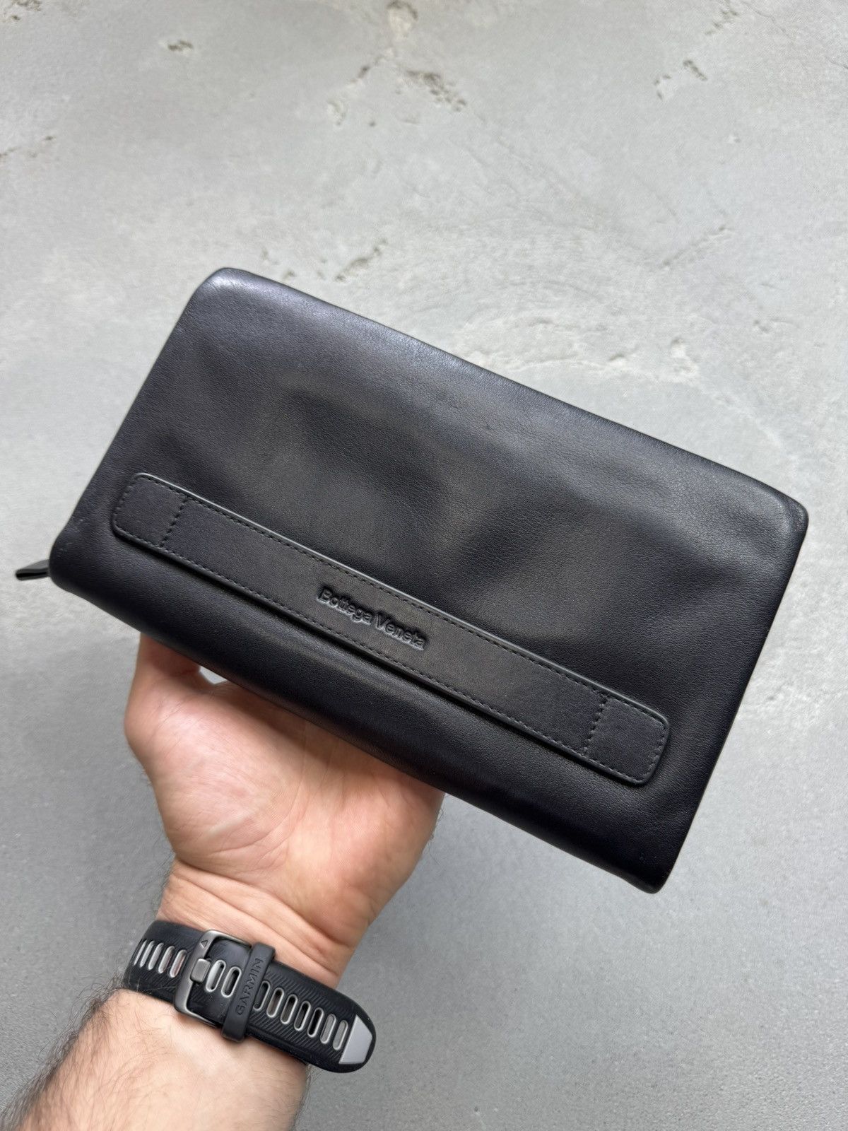 Bottega Veneta Bottega Veneta Intecciato Clutch Zip Black Size ONE SIZE - 2 Thumbnail
