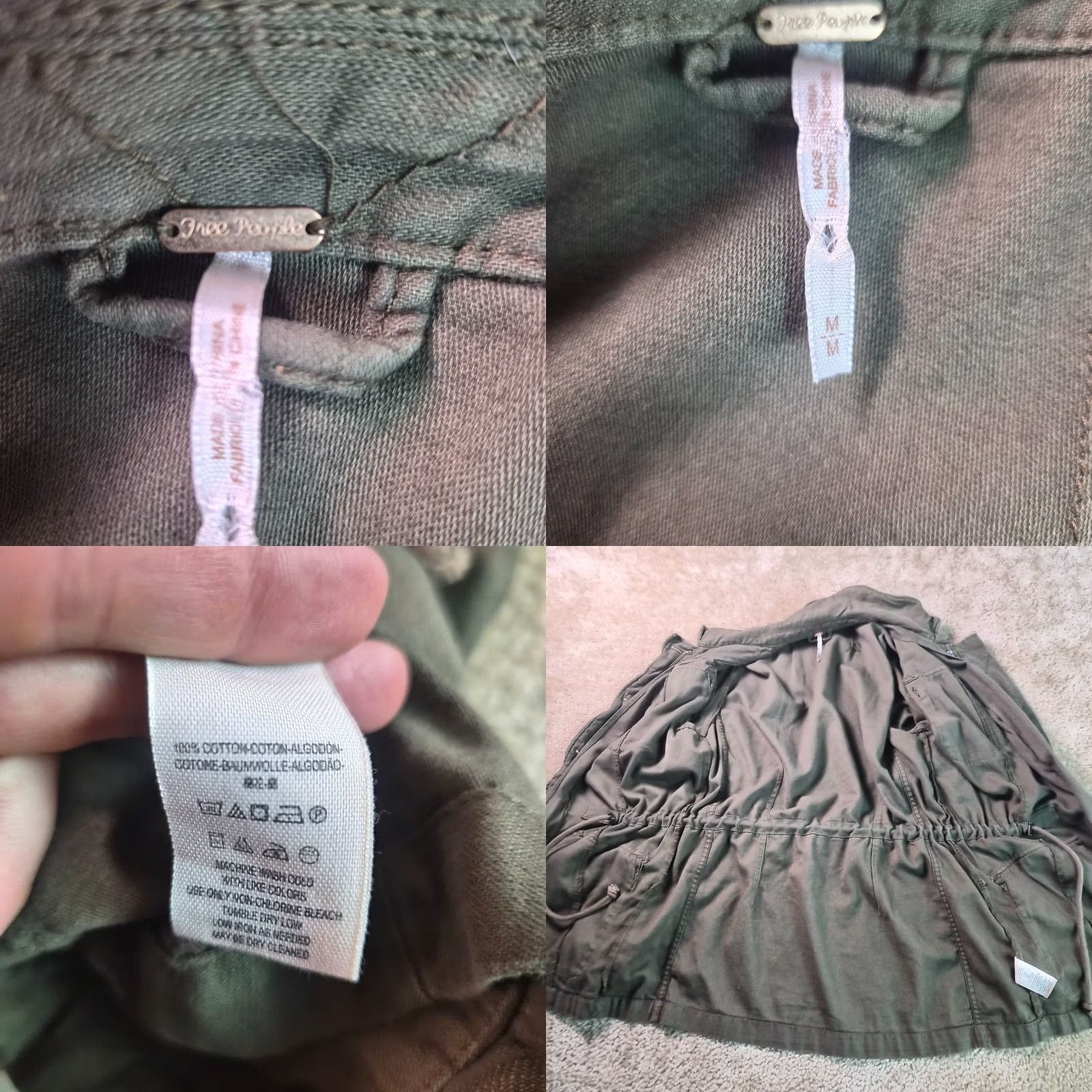 Free People Free People Military Cargo Green Parka Grunge Coat Jacket Womens Medium Size M / US 6-8 / IT 42-44 - 8 Thumbnail