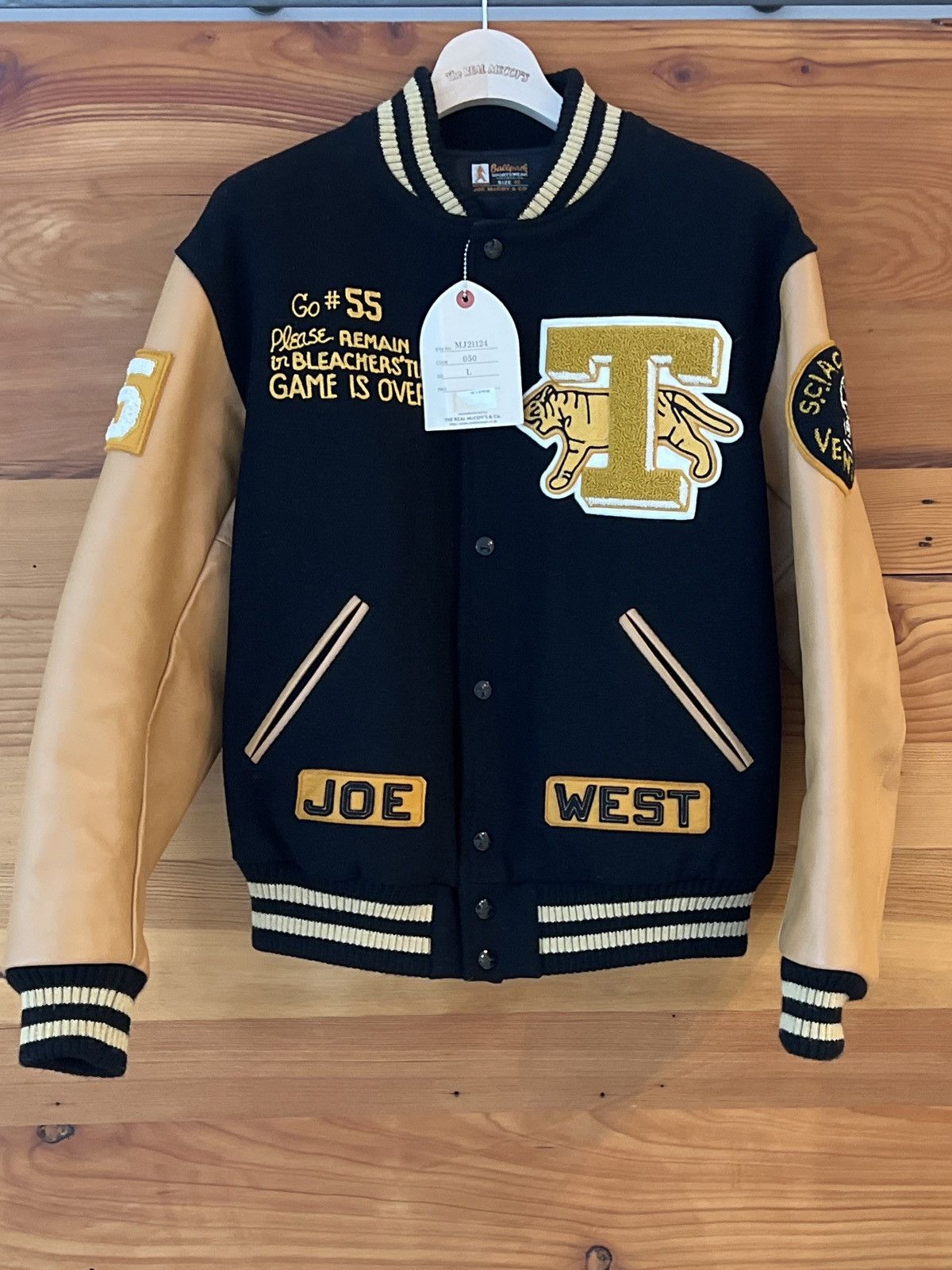 Real Mccoy Varsity Wool Jacket WOOL VARSITY JACKET SHAMROCKS – The