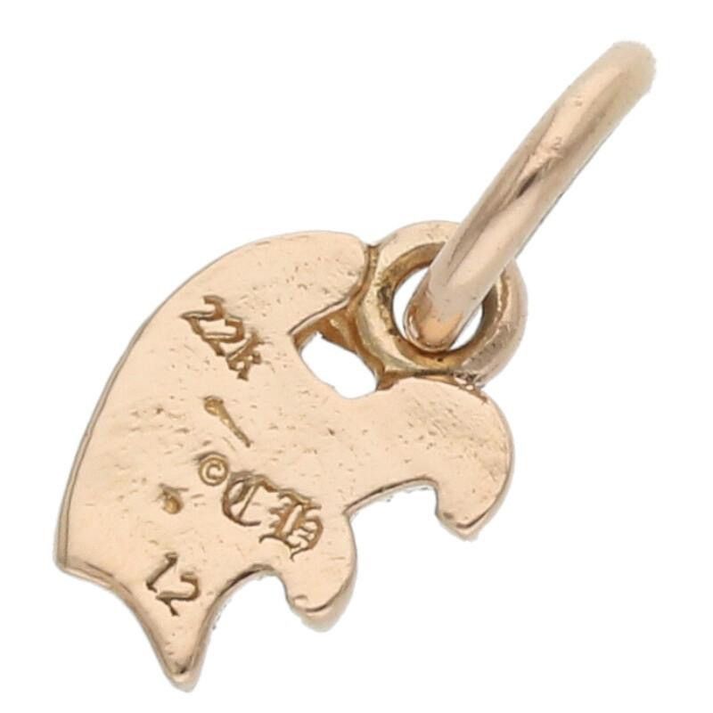 Chrome Hearts 22K Gold Alphabet V Stack Charm