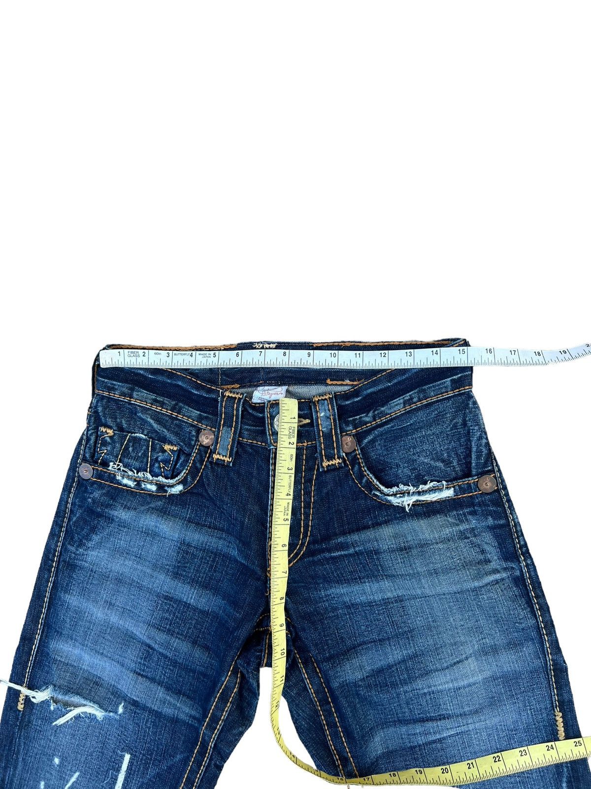 True Religion Vintage 2000s True Religion Usa Rips Distressed Denim Jeans Size US 29 - 3 Thumbnail