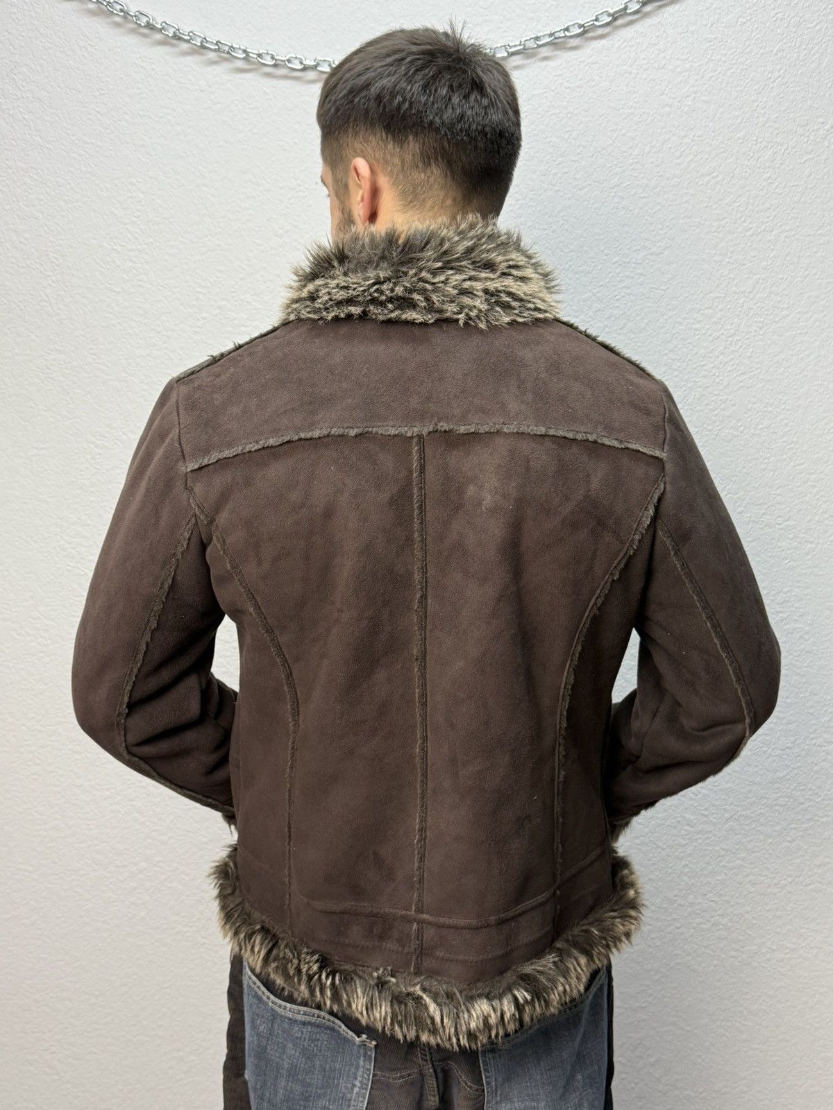 Schott Vintage If Six Was Nine Style Fur Rabbit Cropped Jacket 00s Size US M / EU 48-50 / 2 - 4 Thumbnail