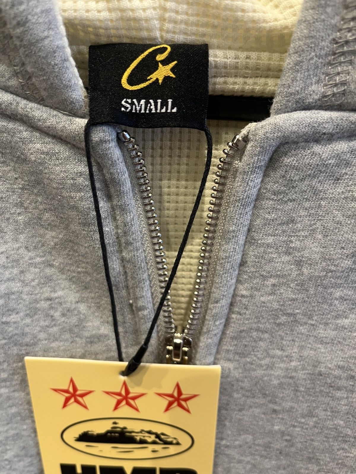 Corteiz Corteiz HMP Zip Hoodie – Grey – Size Small (NWT) Size US S / EU 44-46 / 1 - 3 Thumbnail