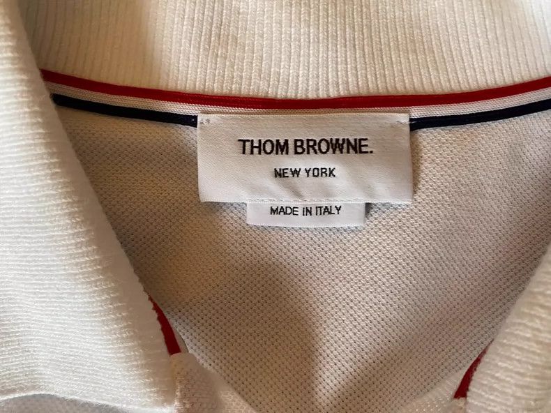 Thom Browne Thom Browne Short-sleeved Polo T-shirt Size US XS / EU 42 / 0 - 4 Thumbnail