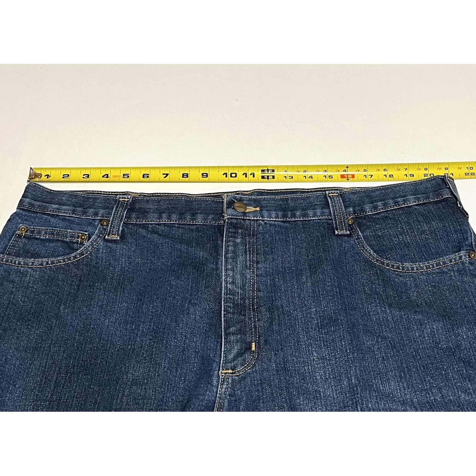 Carhartt Carhartt Jeans Denim Blue Traditional Fit Men’s 42x32 42x31 Inseam 31 Straight Regular Logo Pockets Workwear Classic VINTAGE-less? Size US 42 / EU 58 - 3 Thumbnail