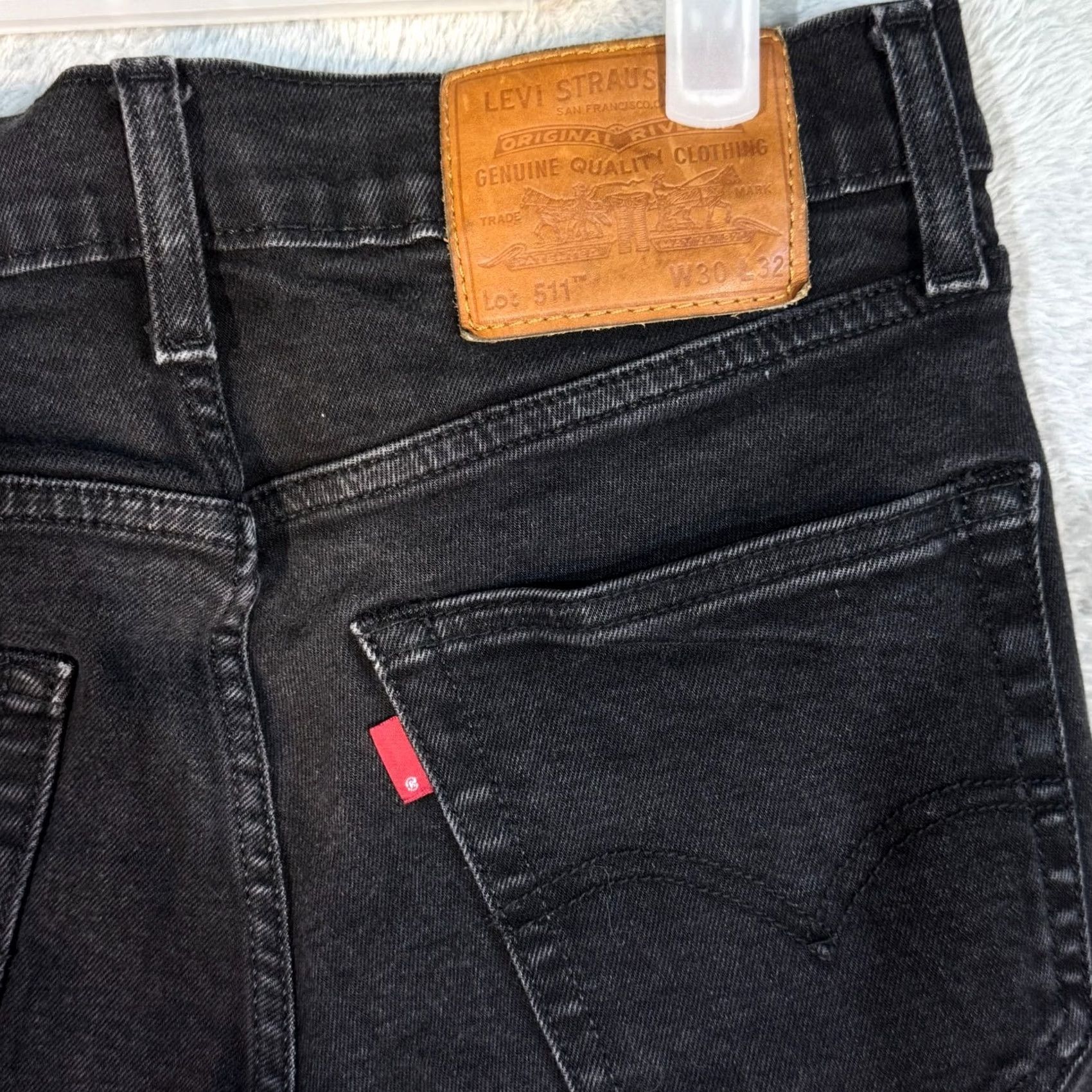 Levi's Levi’s 511 Jeans Men’s 30 x 32 Blue Denim Stretch Medium Wash Straight Leg Jeans Size US 30 / EU 46 - 7 Thumbnail