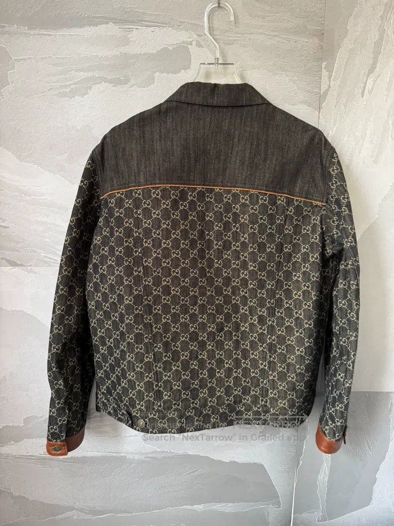Gucci Gucci Red-labeled brown full-print denim jacket Size US S / EU 44-46 / 1 - 5 Thumbnail