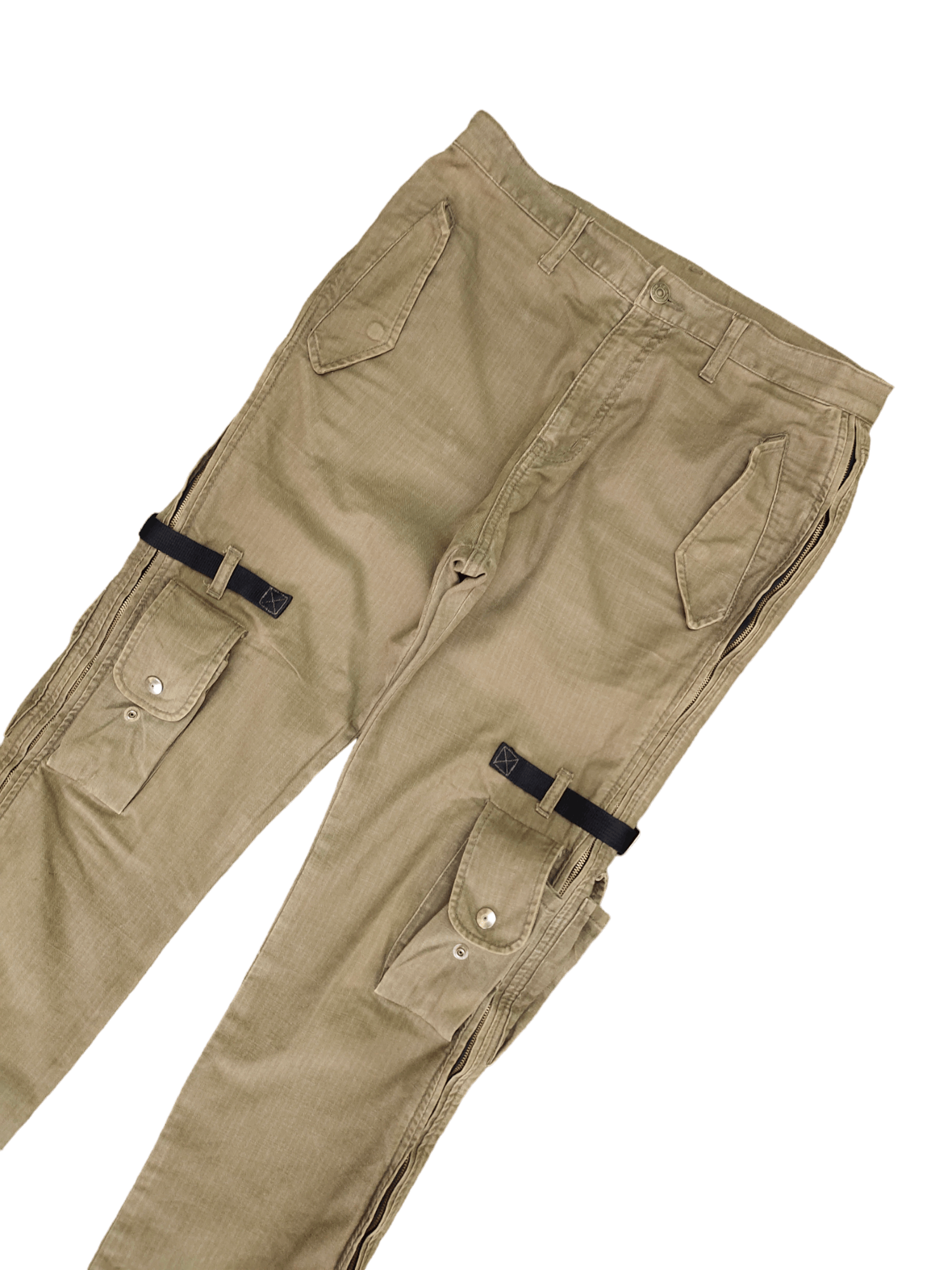 PPFM PPFM Long Zipper Bondage Punk Multi Pocket Tactical Pants Size US 32 / EU 48 - 5 Thumbnail