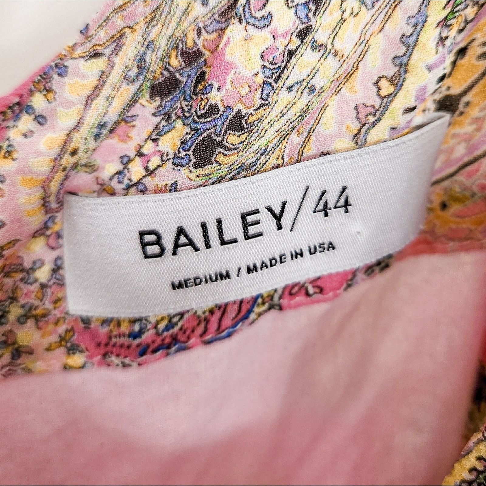 Vintage Bailey 44 Floral Slip Dress Chemise Silk Viscose Dress Sz M Size M / US 6-8 / IT 42-44 - 6 Thumbnail