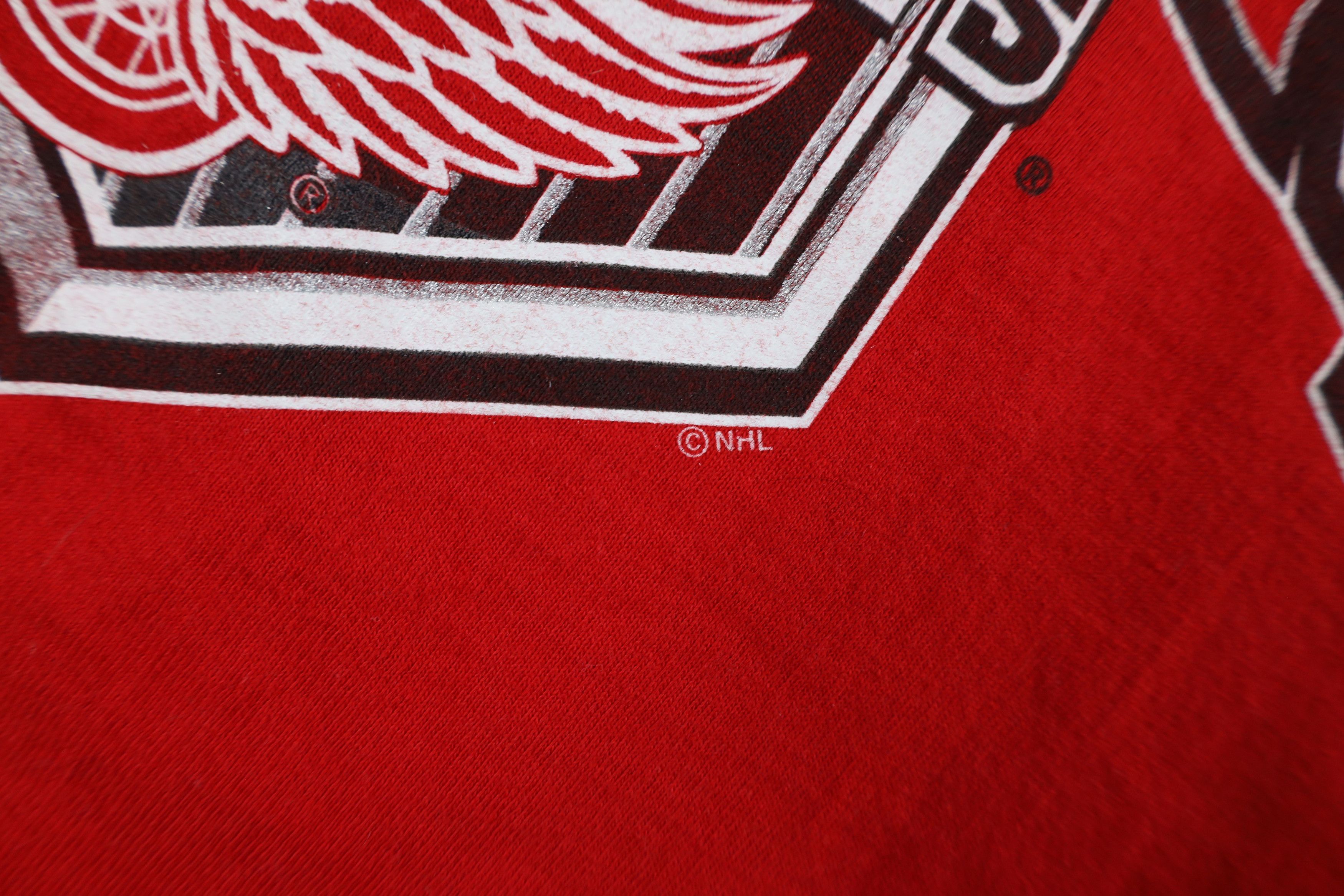 Vintage Vintage Conference Champs Detroit Red Wings Hockey T-Shirt Size US XL / EU 56 / 4 - 8 Thumbnail