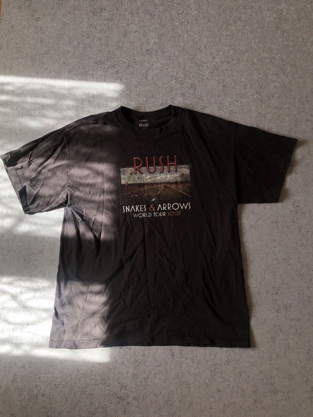 Band Tees RUSH WORLD TOUR 2007 WASHED TEE Size US L / EU 52-54 / 3 - 1 Thumbnail