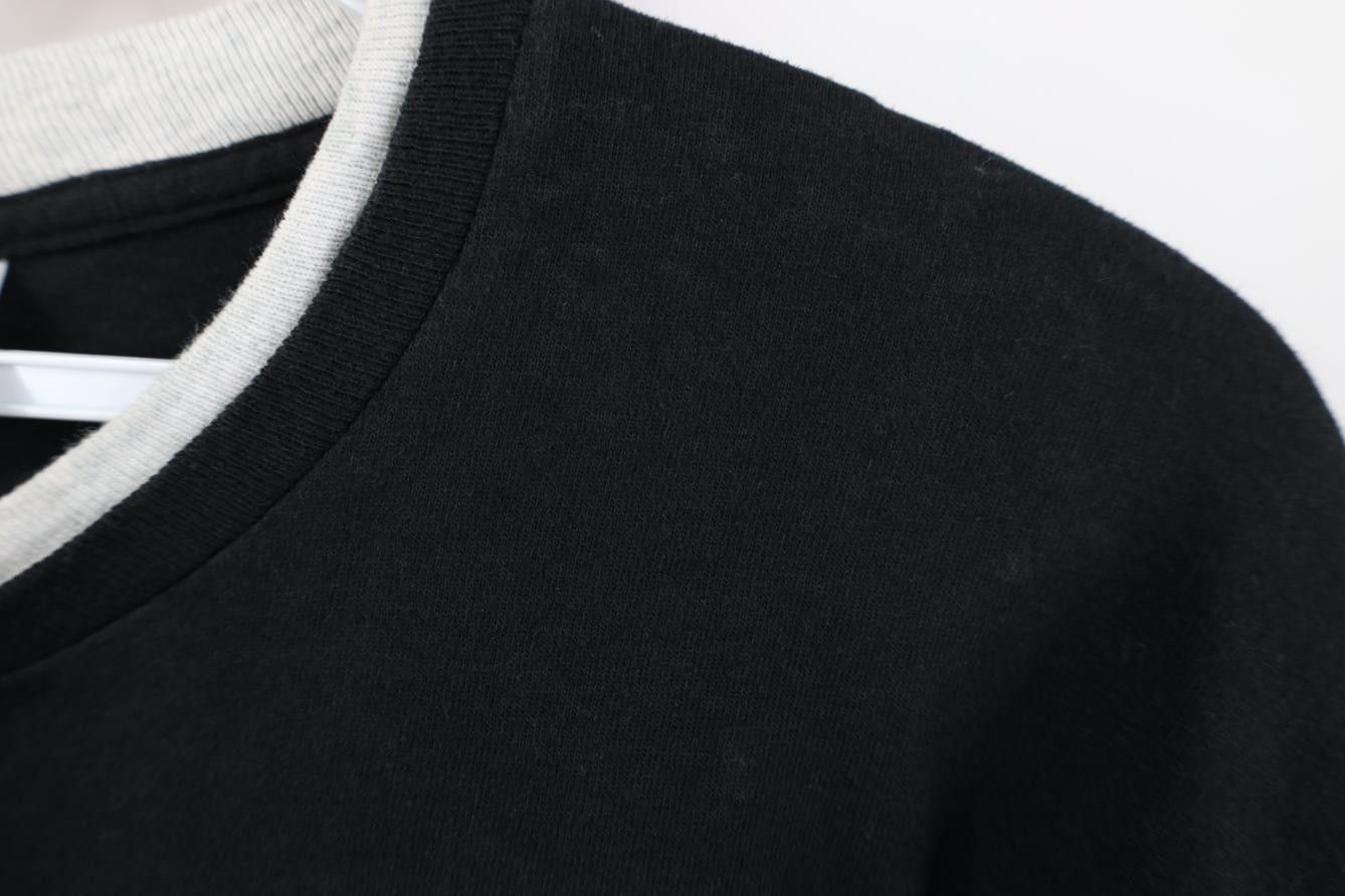 Vintage Vintage 90s Streetwear Layered Cotton T-Shirt Black USA Size US L / EU 52-54 / 3 - 8 Thumbnail