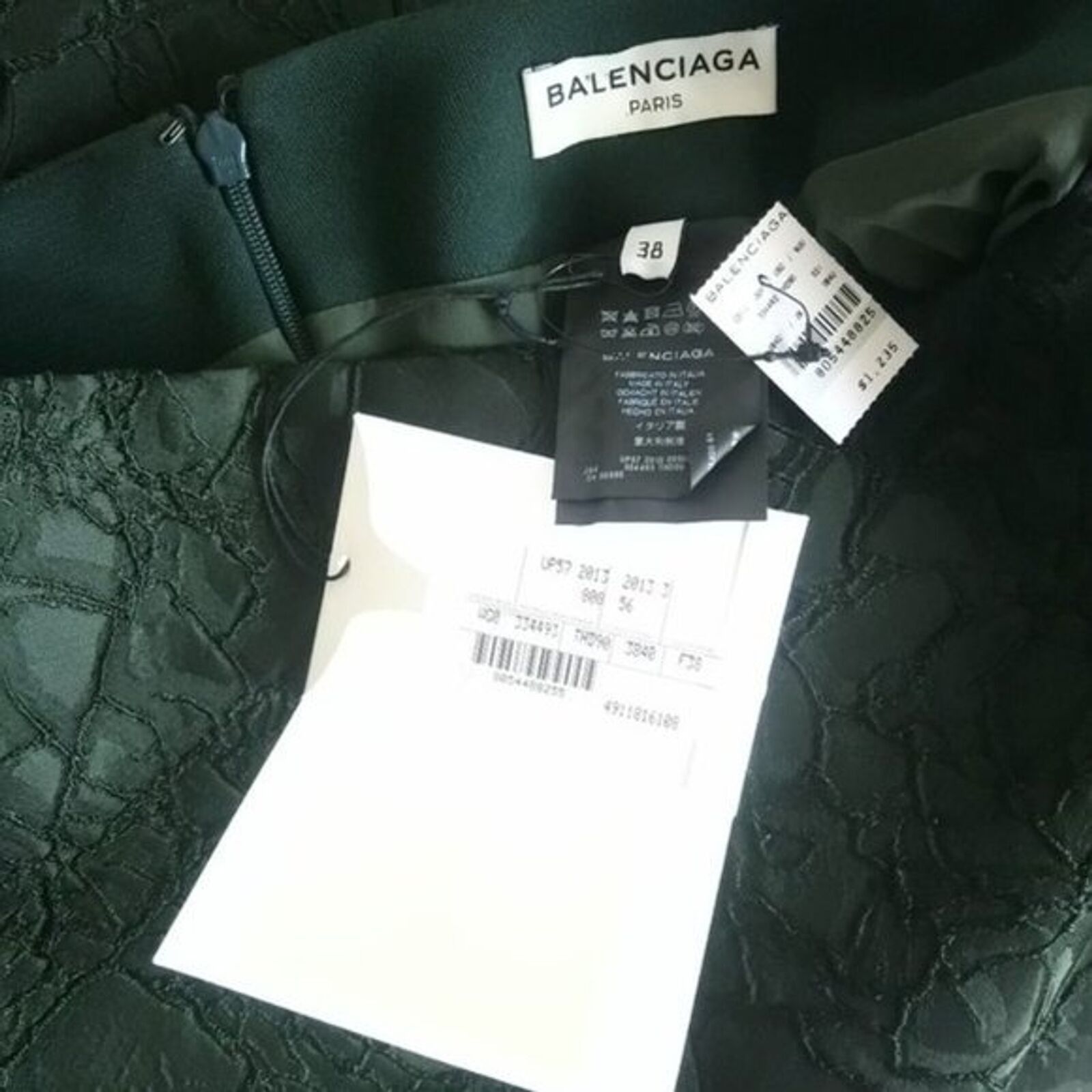 Balenciaga BALENCIAGA Evergeen Jacquard Silk-Blend Skirt, M/FR38 Size 27" / US 4 / IT 40 - 7 Thumbnail