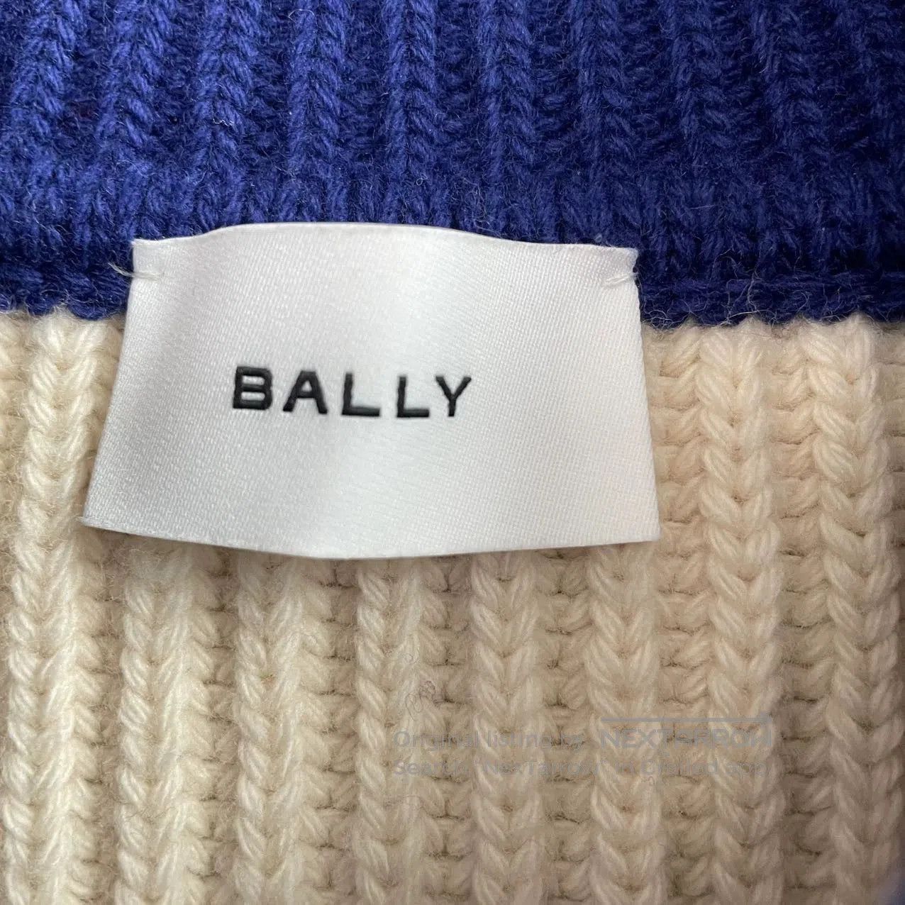 Bally Blue and Cream Striped Button-Up Cardigan. Size US L / EU 52-54 / 3 - 3 Thumbnail