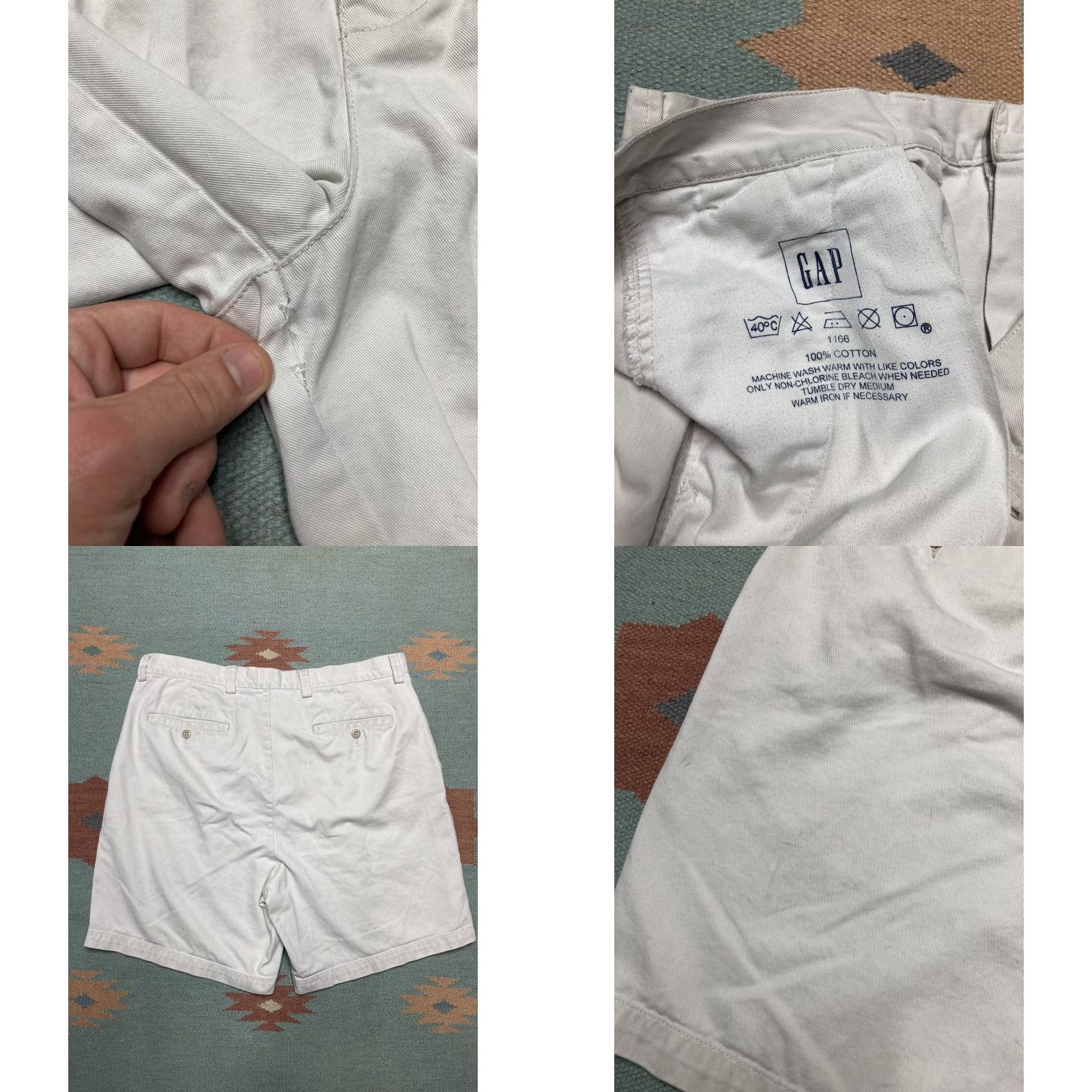 Gap VINTAGE Gap Shorts Chinos Adult 36 Khaki Tan Casual Preppy Flat Front Pockets Mens 36 Size US 36 / EU 52 - 8 Thumbnail