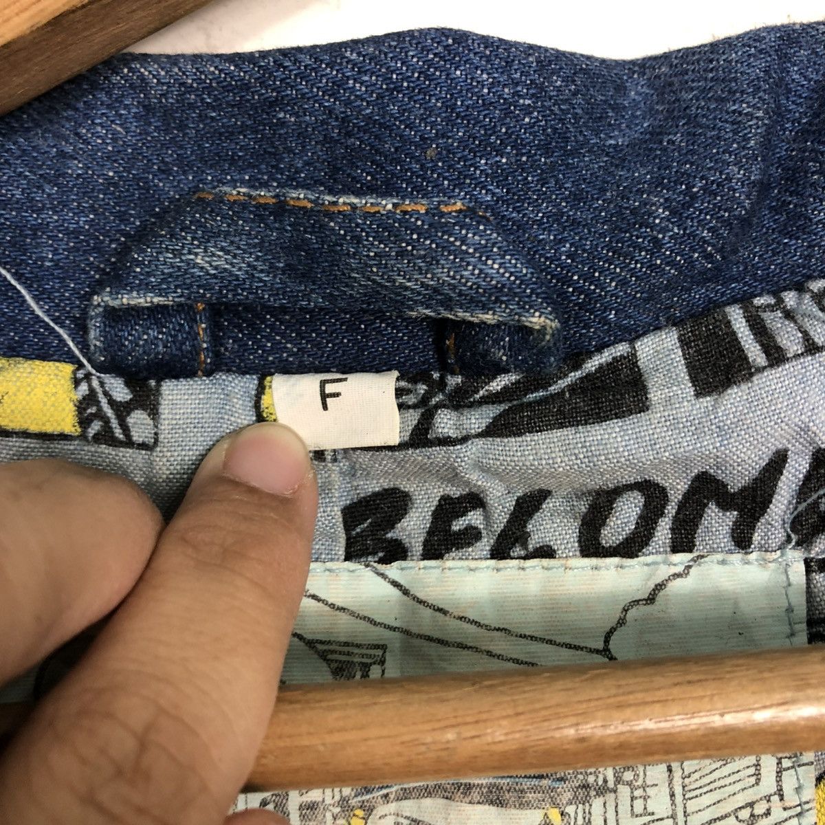 Hysteric Glamour 🔥VINTAGE CHORE WORK DENIM JACKET CARTOON BLANKET 1996 Size US M / EU 48-50 / 2 - 21 Thumbnail