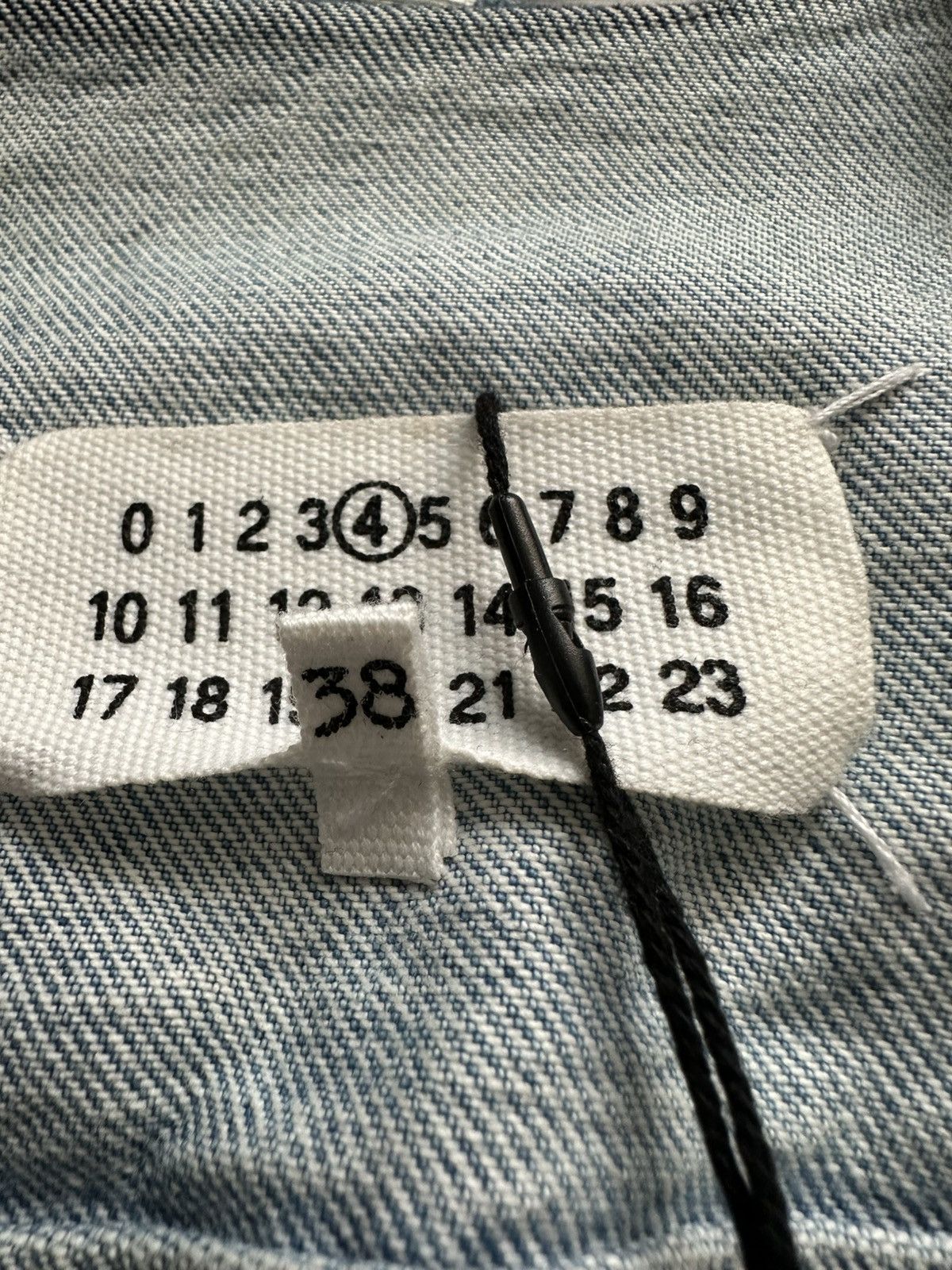 Maison Margiela Maison Margiela Collarless Painted Denim Jacket Size US M / EU 48-50 / 2 - 4 Thumbnail