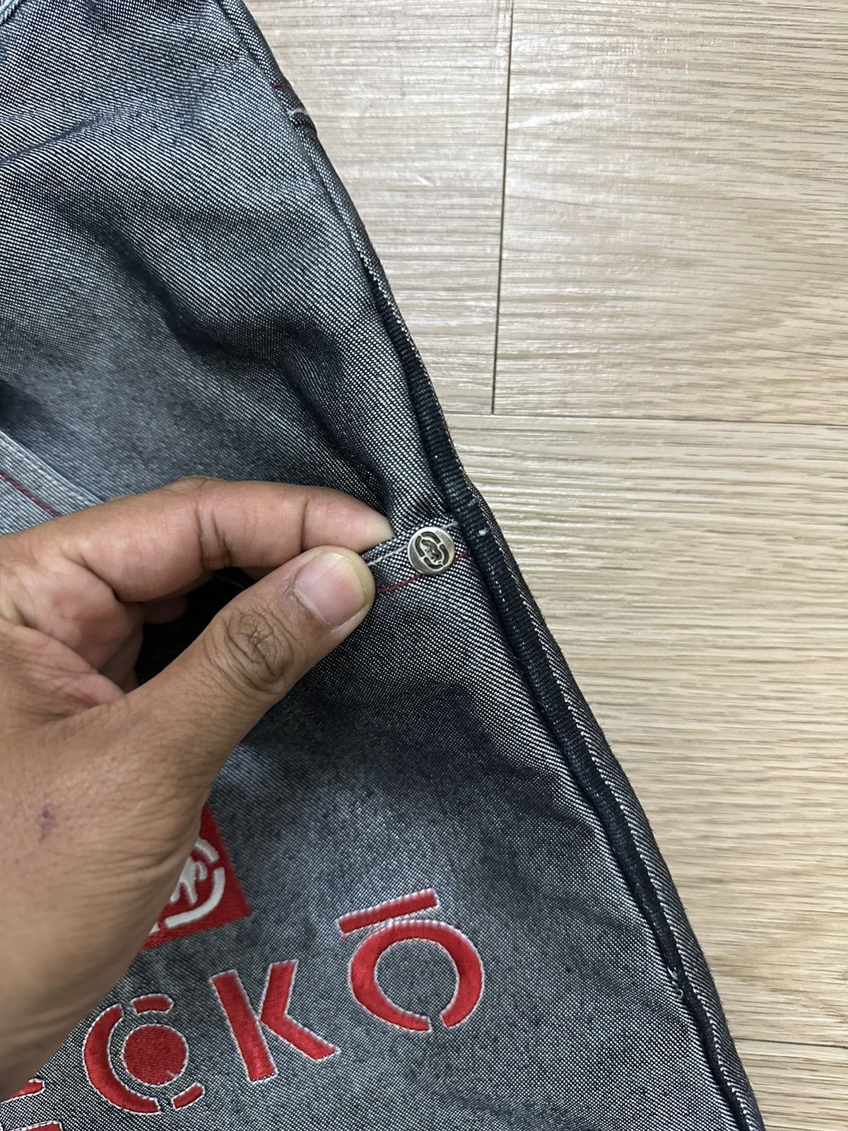 Ecko Unltd. × JNCO × Vintage Rare Vintage Y2K Ecko Unltd Baggy Goth Bondage Jeans Jnco Size US 34 / EU 50 - 10 Thumbnail