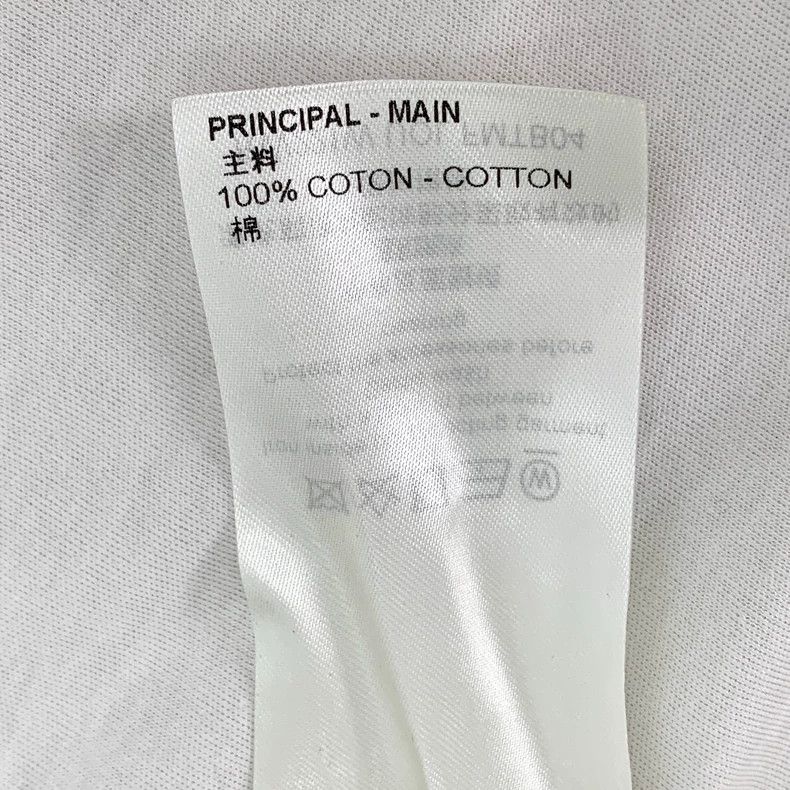 Louis Vuitton Louis Vuitton 22 white logo embroidered cotton crew neck s Size L / US 10 / IT 46 - 8 Thumbnail