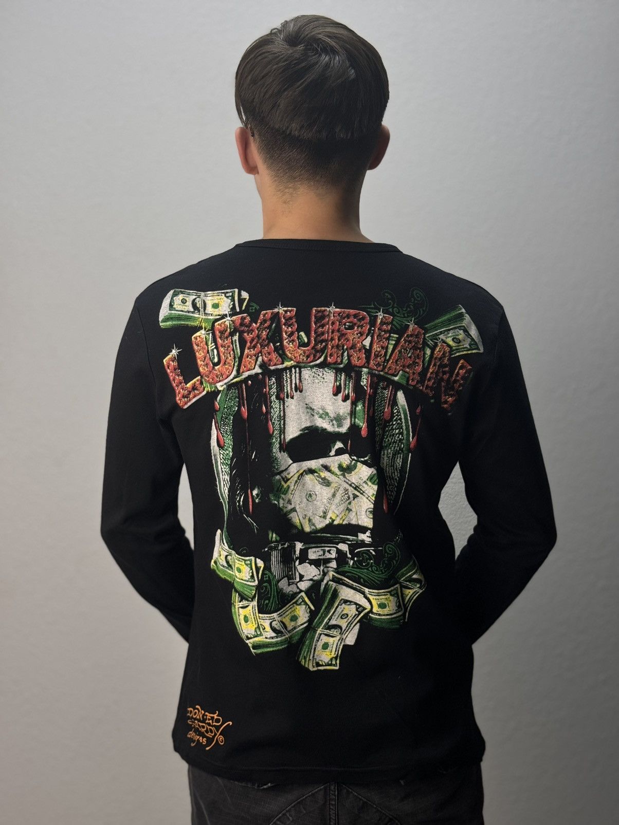 Christian Audigier Rare 🔥 Ed Hardy Christian Audigier Skull Long Sleeve Pants Size US M / EU 48-50 / 2 - 4 Thumbnail