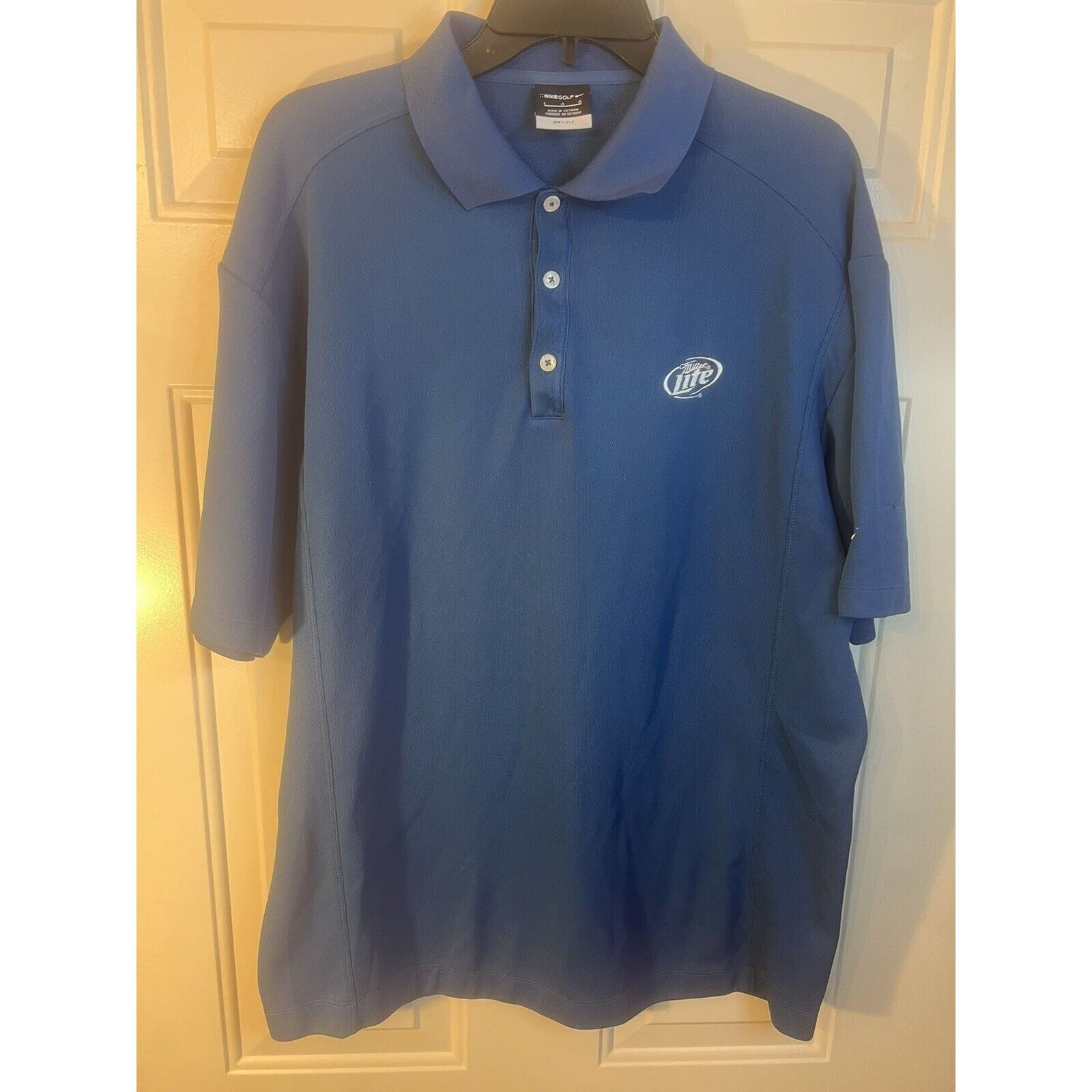 Nike Nike Dri-Fit Polo Shirt Miller Lite Golf Blue Mens Large Size US L / EU 52-54 / 3 - 1 Thumbnail