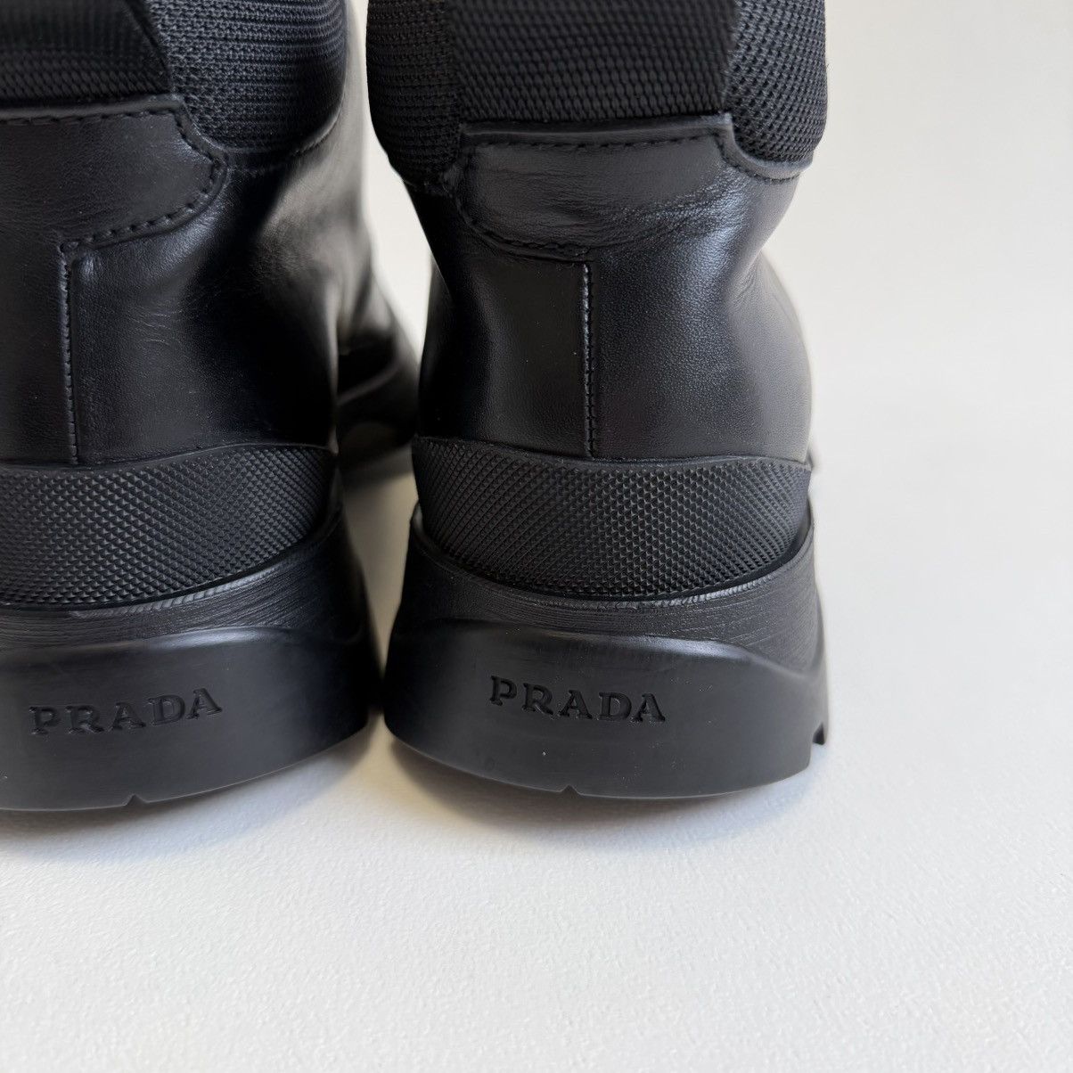 Prada OG Black Leather ‘Brixxen’ Chukka Boots Size US 8.5 / EU 41-42 - 17 Thumbnail