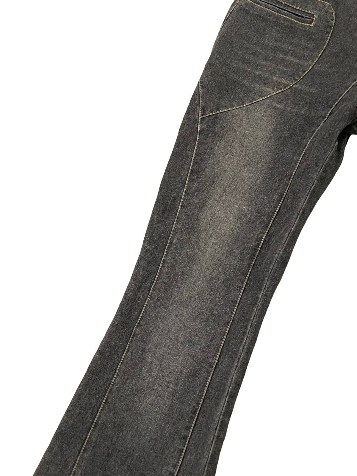 Japanese Brand Flare Jeans Fairy Slim Stretch Boot Cut 7🟦6 Size US 29 - 6 Thumbnail