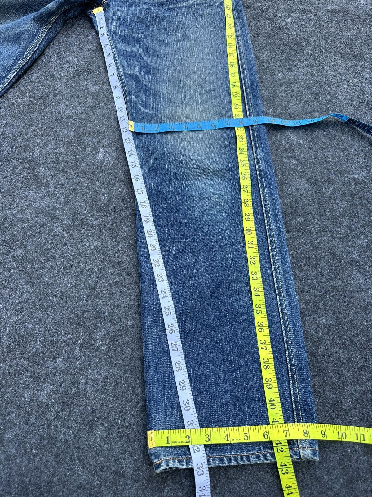 Levi's Y2k Levis 703 Faded Blue Washed Vintage Denim 31x33 D44 Size US 31 - 6 Thumbnail