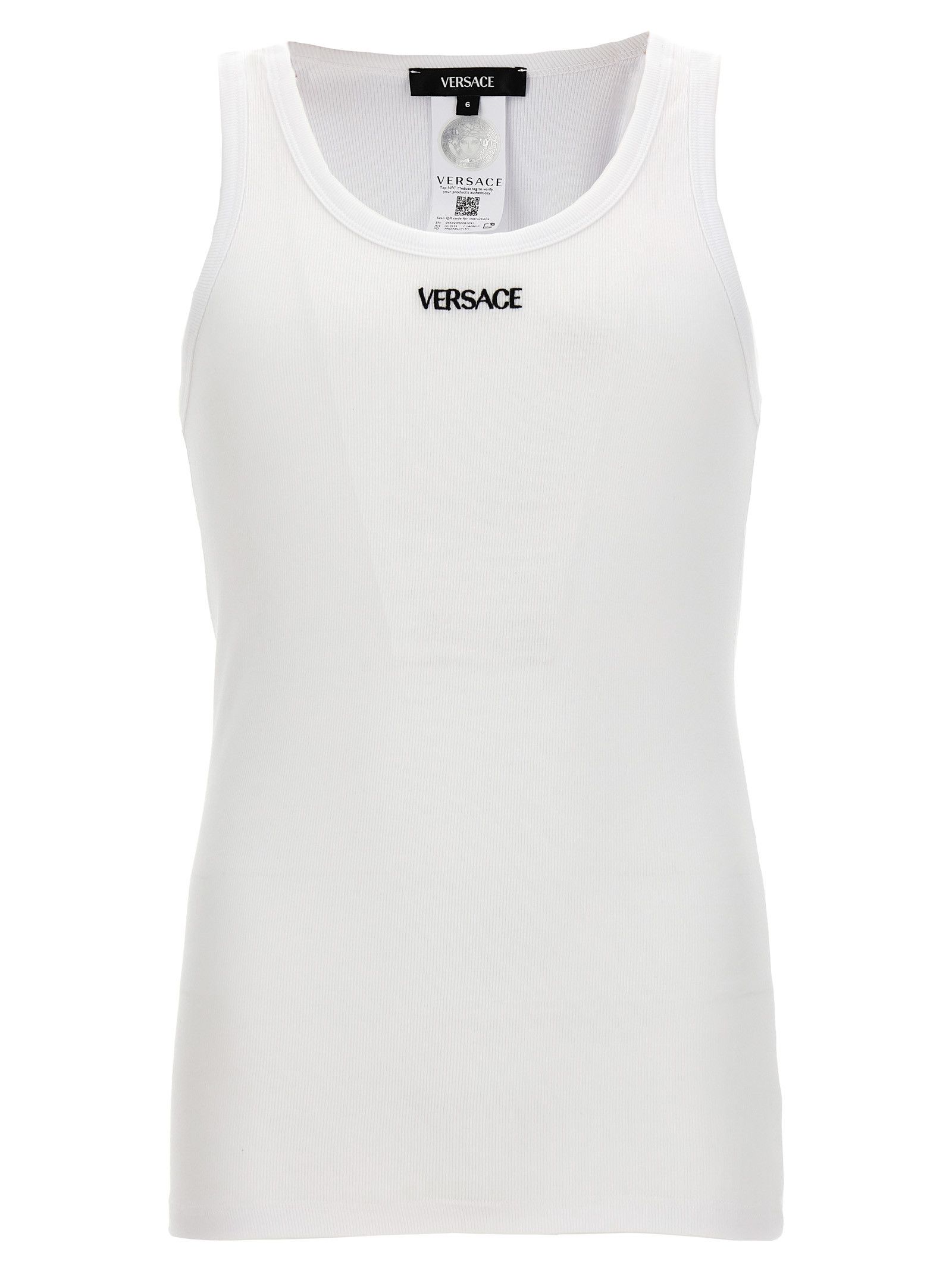 Versace Logo Embroidery Tank Top Size US XL / EU 56 / 4 - 1 Thumbnail