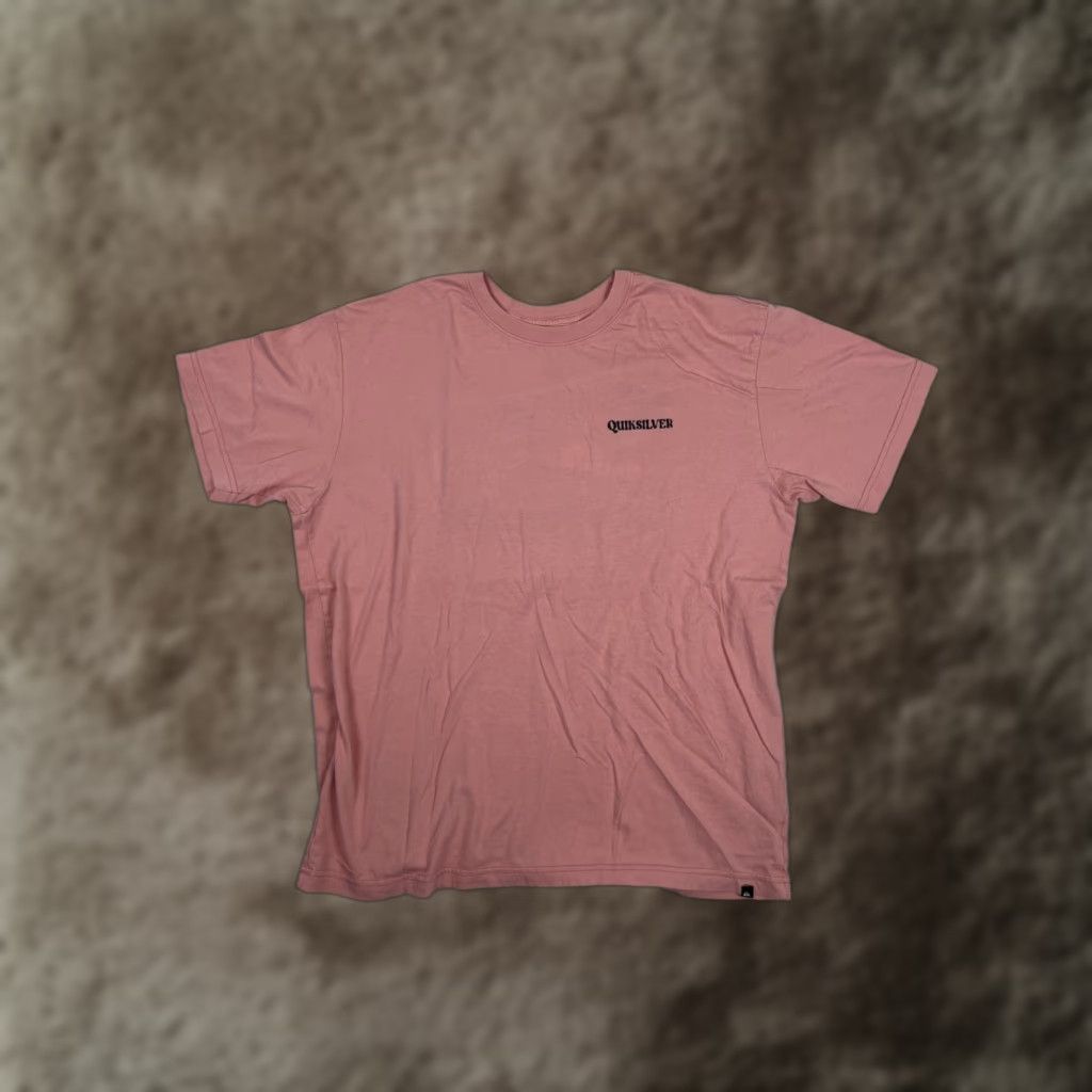 Quiksilver VINTAGE Quiksilver T-Shirt XL Pink Retro Logo Graphic Print Short Sleeve Crew Neck Men 90s Y2K Summer Spring Fall Size US XL / EU 56 / 4 - 1 Thumbnail