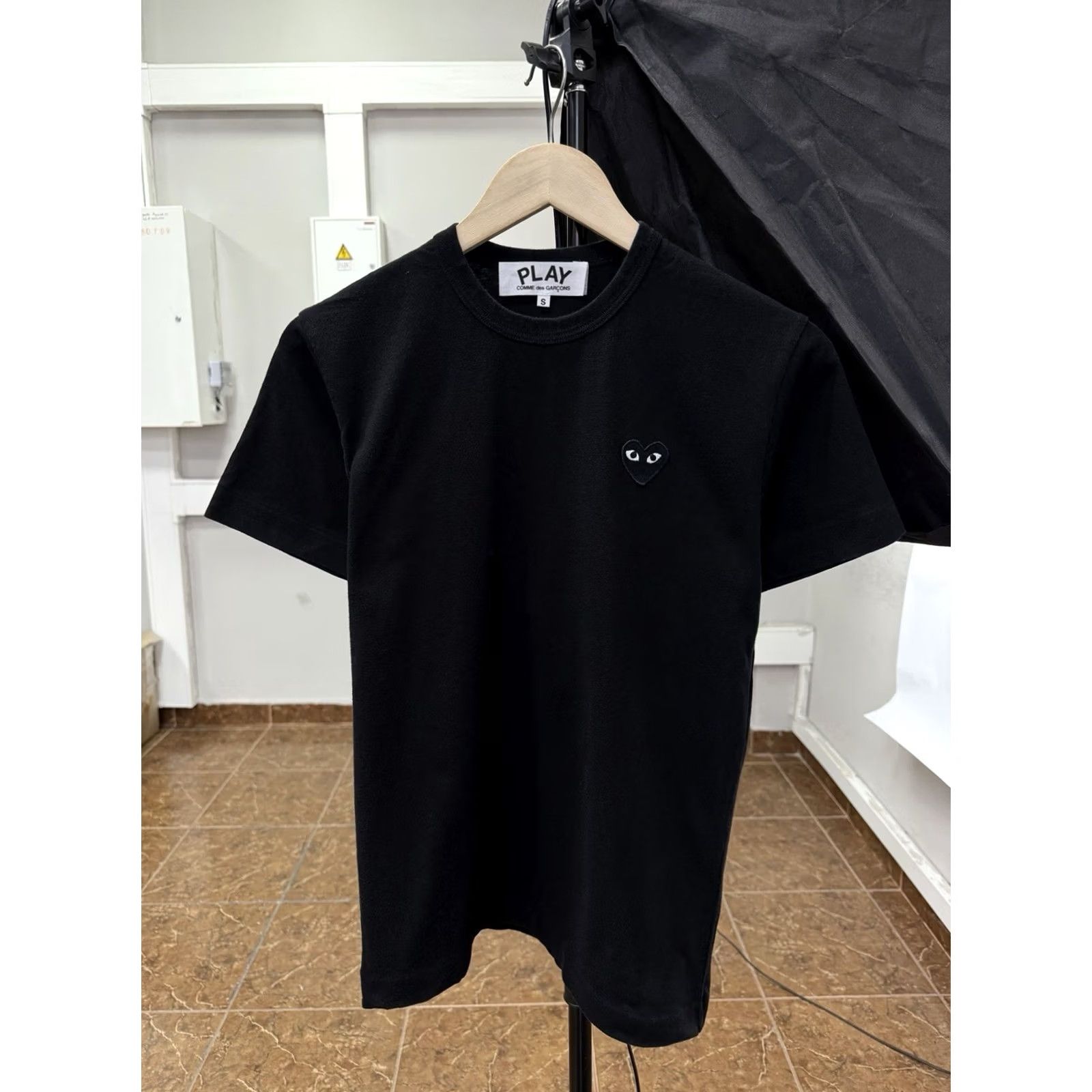 Comme des Garcons Girl VINTAGE Comme Des Garcons Heart T-Shirt Mens S Black Retro Y2K Rare Limited? Size US S / EU 44-46 / 1 - 2 Thumbnail