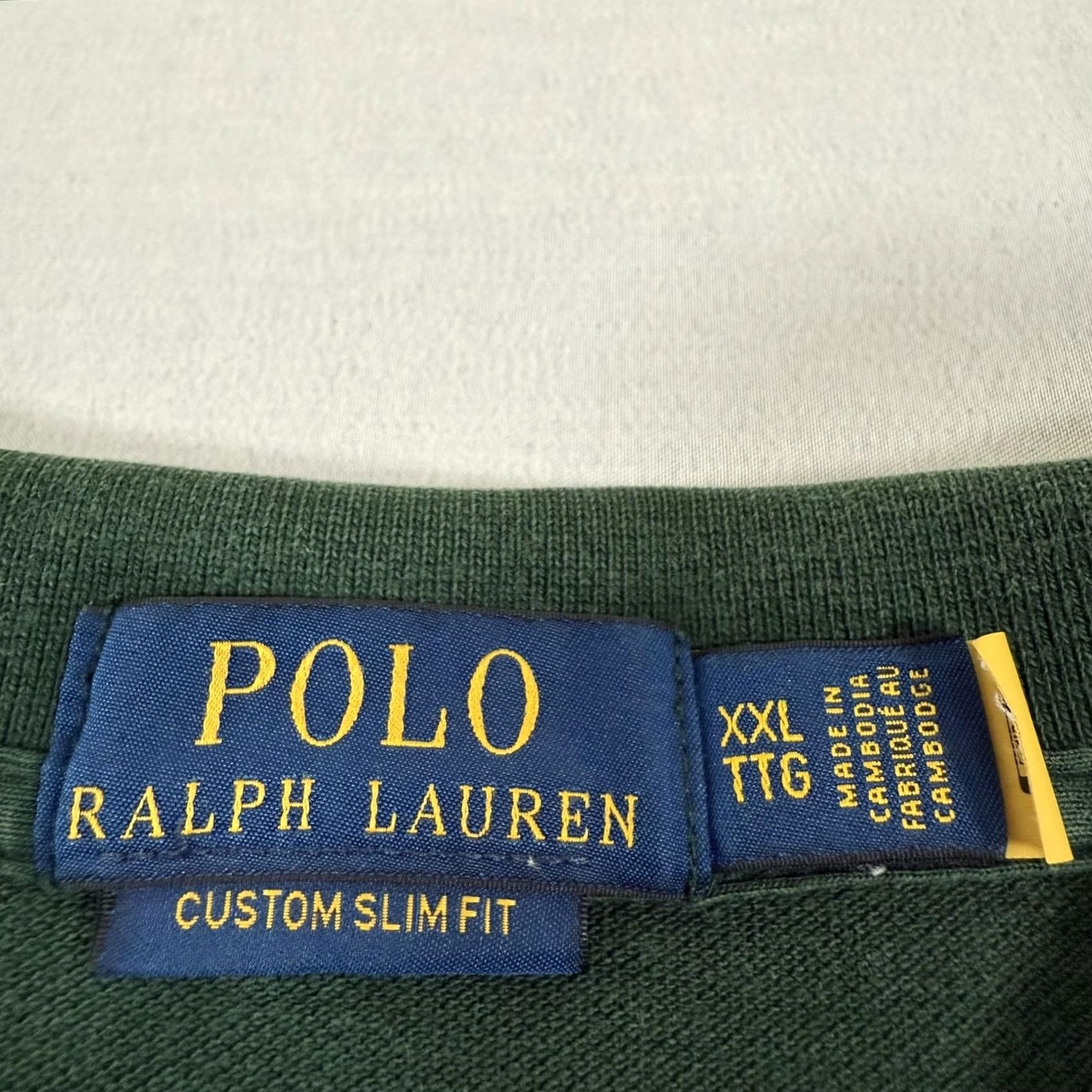 Polo Ralph Lauren Polo Ralph Lauren Shirt Mens 2XL Green Custom Slim Fit Polo Short Sleeve Slim Fit Casual Golf Preppy Size US XXL / EU 58 / 5 - 7 Thumbnail