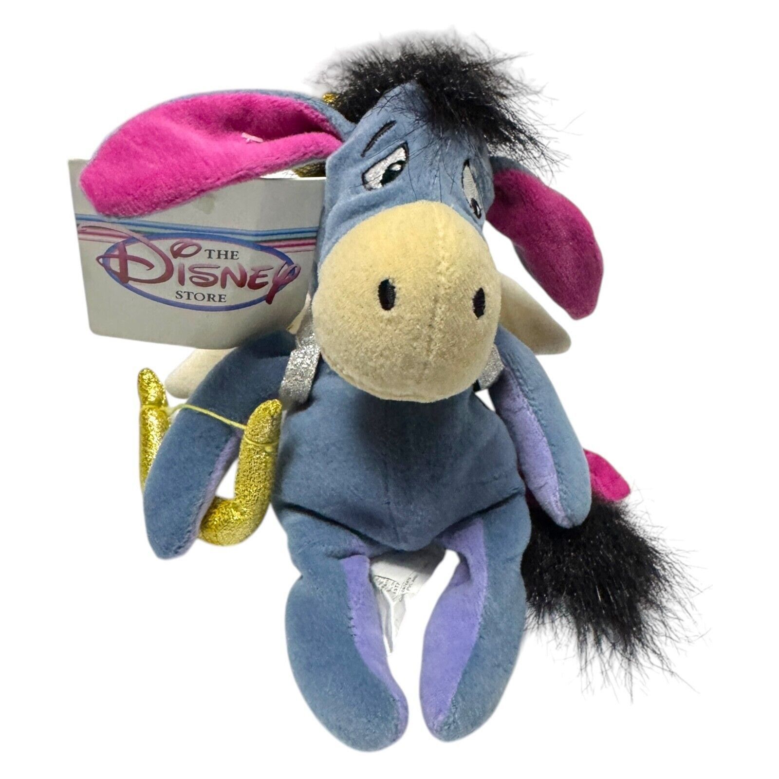 Disney NWT 90s Disney Store CUPID EEYORE VALENTINES Vintage Beanie Size ONE SIZE - 1 Thumbnail