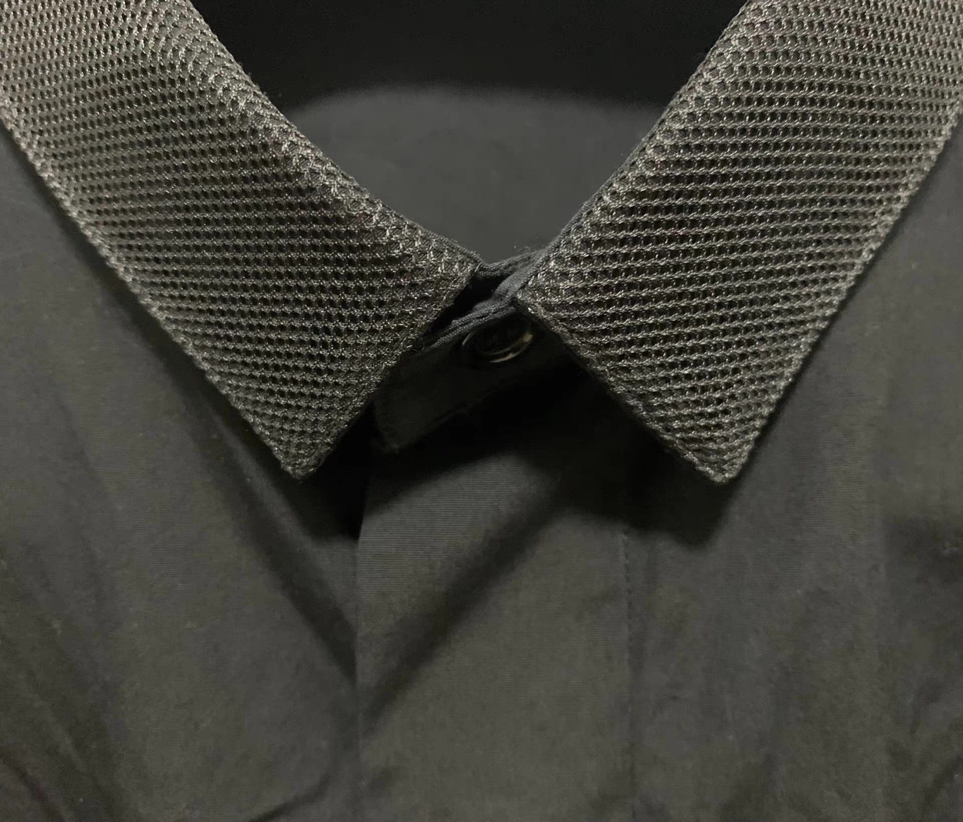 Dior Dior Homme 13SS Black Woven Collar Shirt Q12 Size US L / EU 52-54 / 3 - 3 Thumbnail