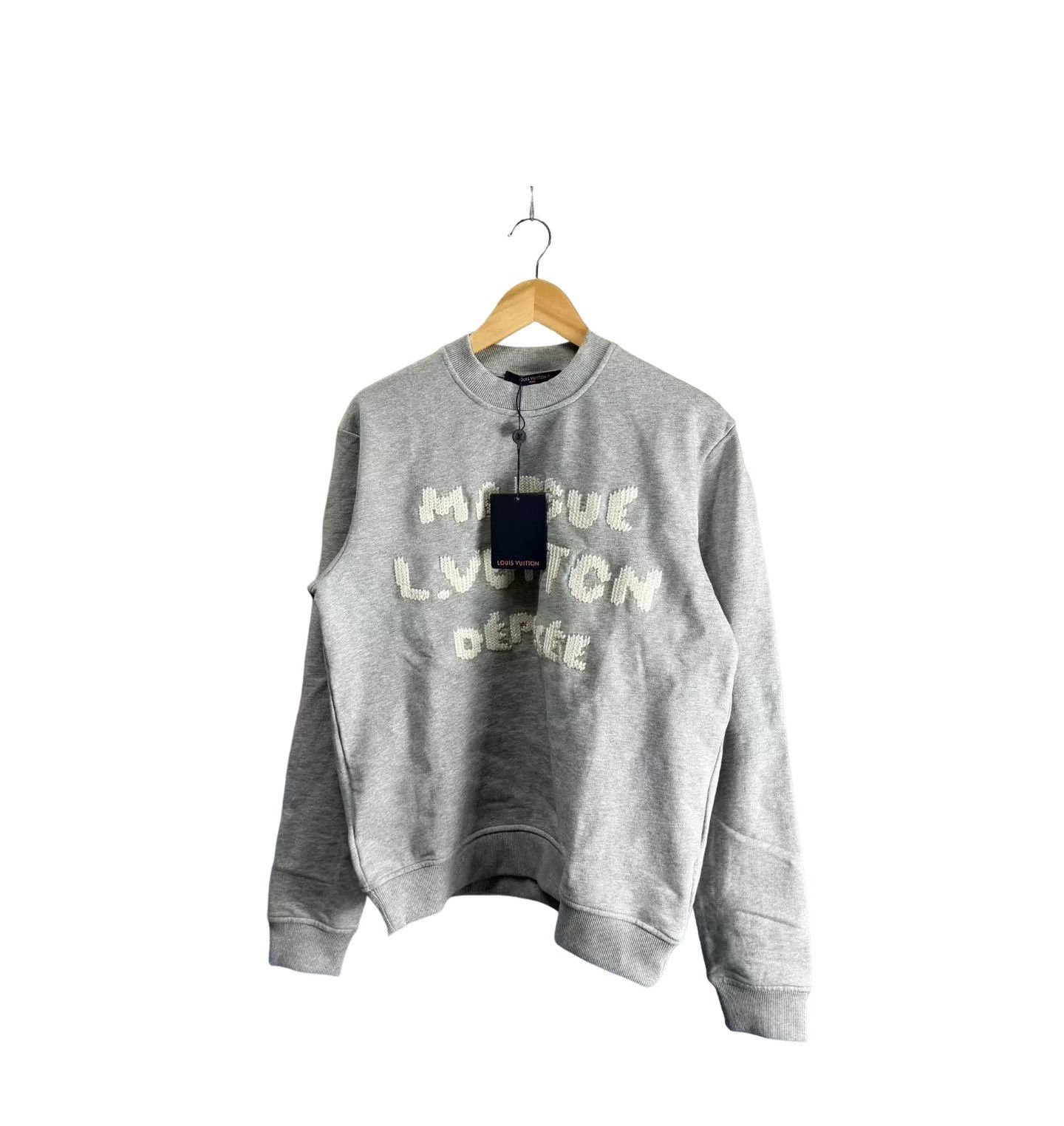 Louis Vuitton Louis Vuitton Logo Embroidered Sweatshirt Size M Size US M / EU 48-50 / 2 - 1 Thumbnail