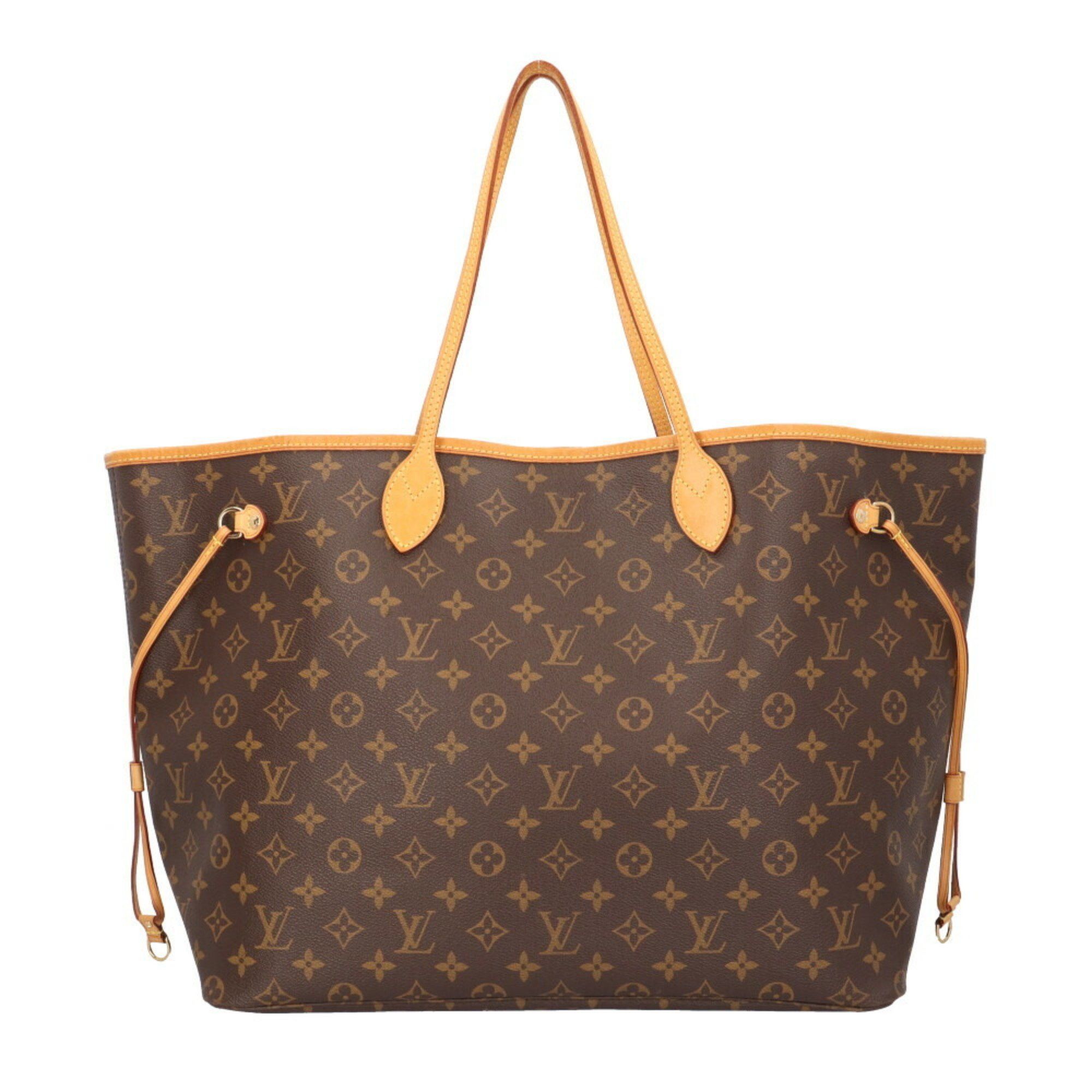 Louis Vuitton Neverfull Gm Monogram Tote Bag Canvas M41180 Brown Women's Louis Vuitton