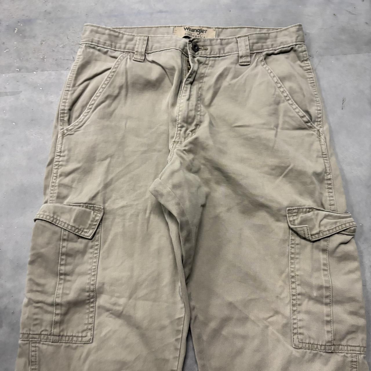 Japanese Brand × Vintage Crazy Vintage Y2K/2000s Khaki Tan Streetwear Cargo Pants! Size US 30 / EU 46 - 5 Thumbnail