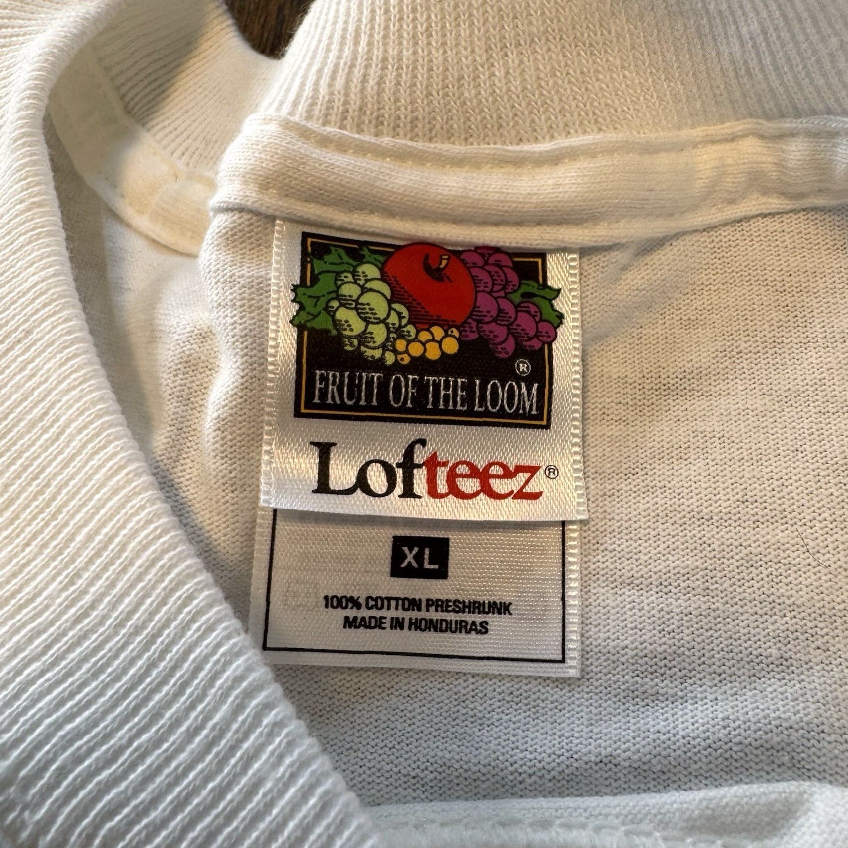 Fruit Of The Loom VINTAGE Bud Light Beer Party Passport T Shirt Men's XL White Shirt Size US XL / EU 56 / 4 - 4 Thumbnail