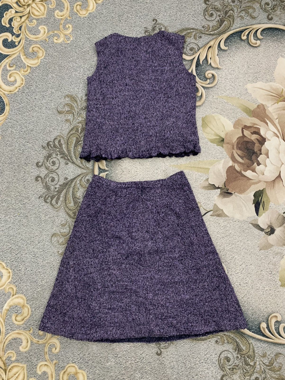 Anna Sui Anna Sui Set Suit Sleeveless Top & Skirt Made in Usa Size XS / US 0-2 / IT 36-38 - 2 Thumbnail