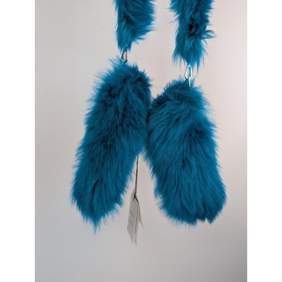 Bottega Veneta o1rshd1 Size: 8.5 / Toscana Shearling Gloves in Blue Size ONE SIZE - 6 Thumbnail