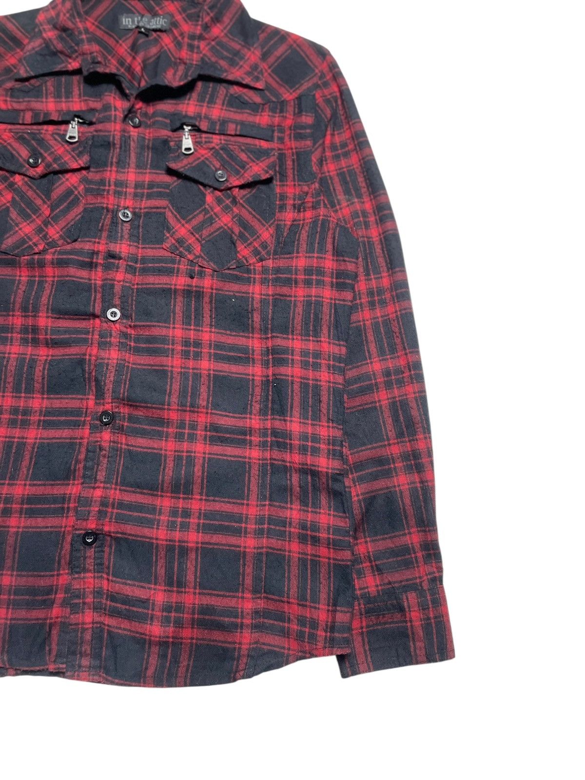14th Addiction 2000’s In The Attic Rockers Garment - Plaid Zip Vkei Shirt Size US M / EU 48-50 / 2 - 5 Thumbnail