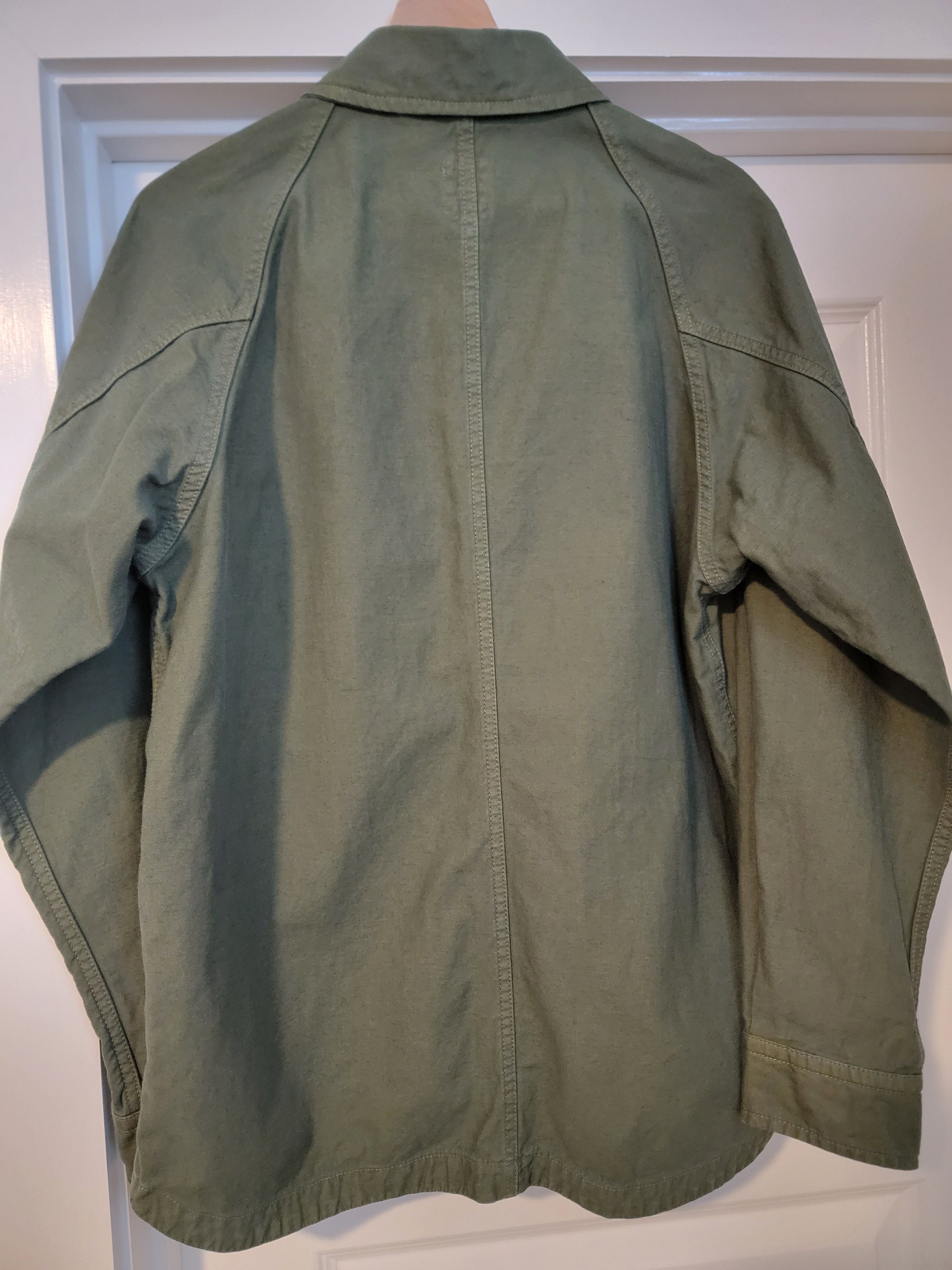 Sage De Cret Sage de Cret Olive Sateen Fatigue Shirt Jacket NWT small Size US S / EU 44-46 / 1 - 2 Thumbnail