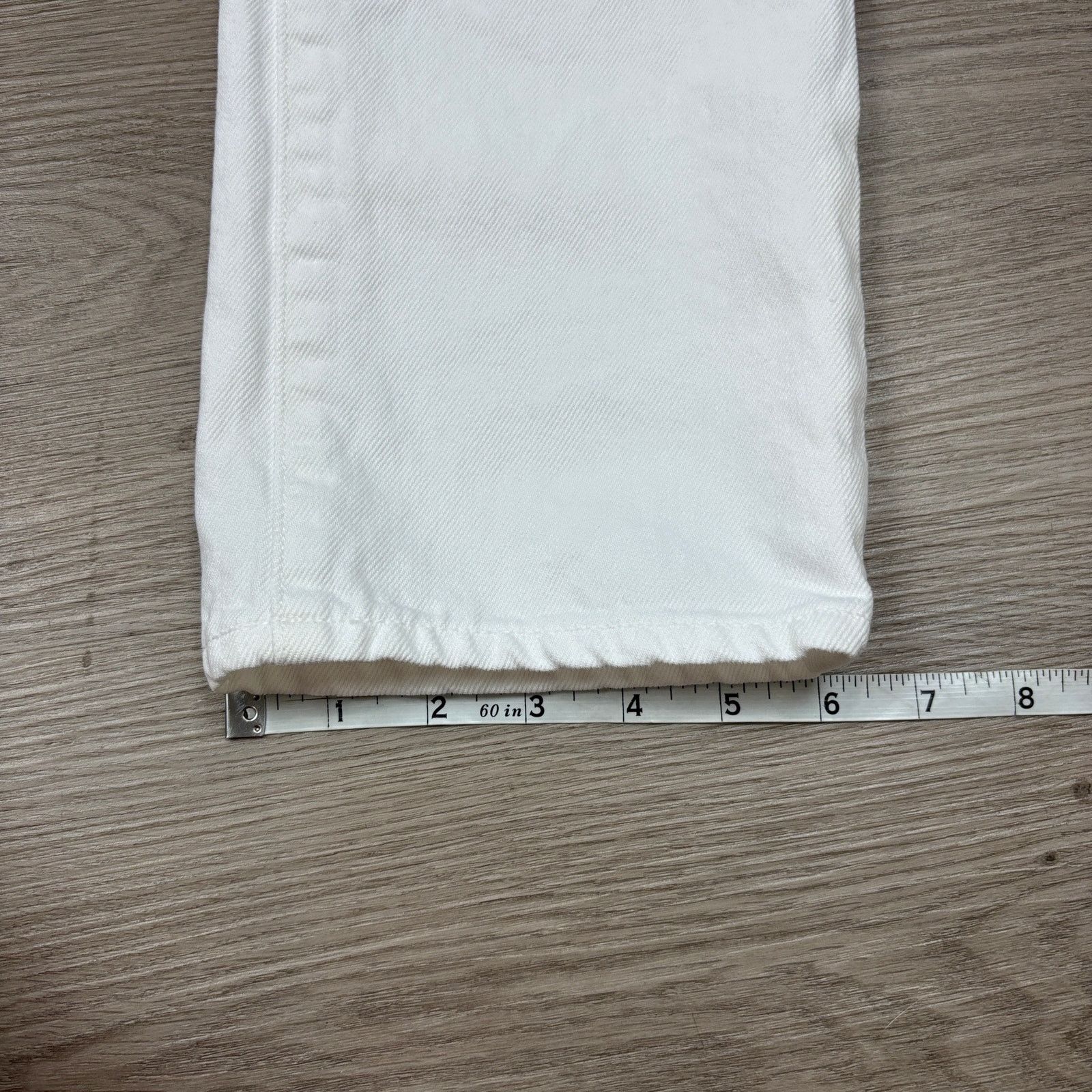 Sid Mashburn $175 Sid Mashburn Slim Straight Jean White Denim Men's 31x30 Size US 31 - 8 Thumbnail