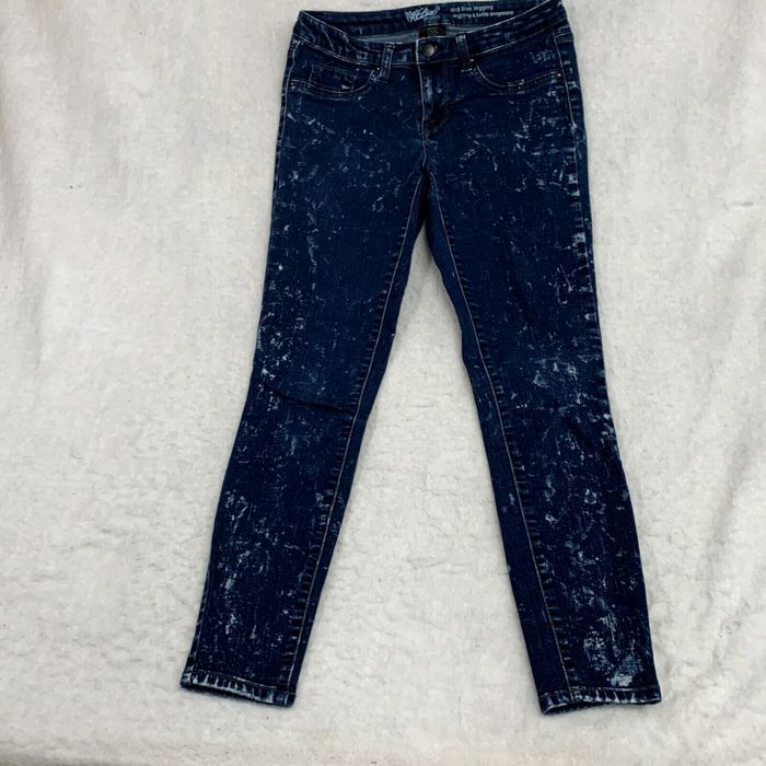 Mossimo Mossimo Womens Blue Mid Rise Super Stretchy Casual Denim Jegging  Jeans Size 0/25