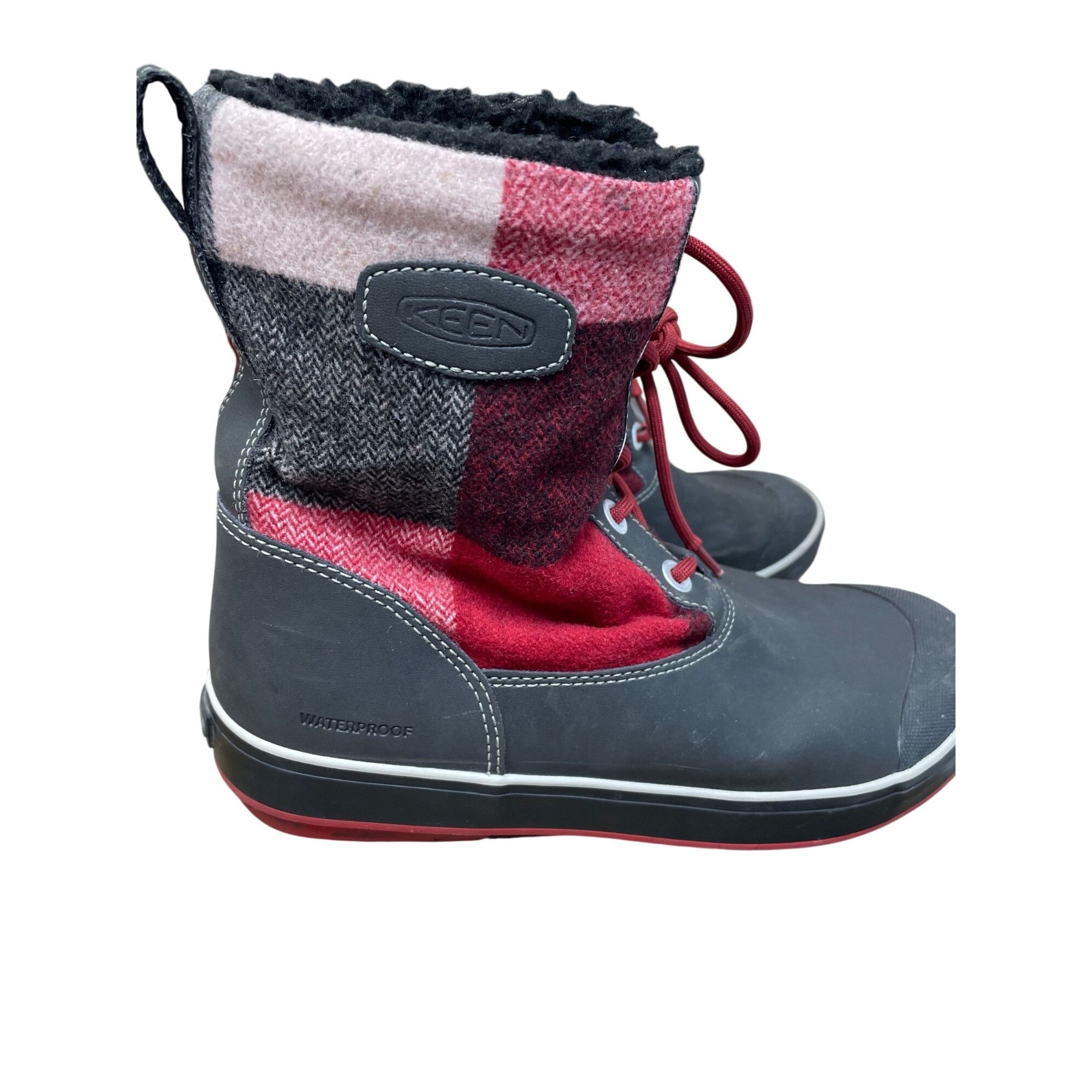KEEN Keen womans red black plaid waterproof wool insulated winter Size US 10 / IT 40 - 19 Thumbnail
