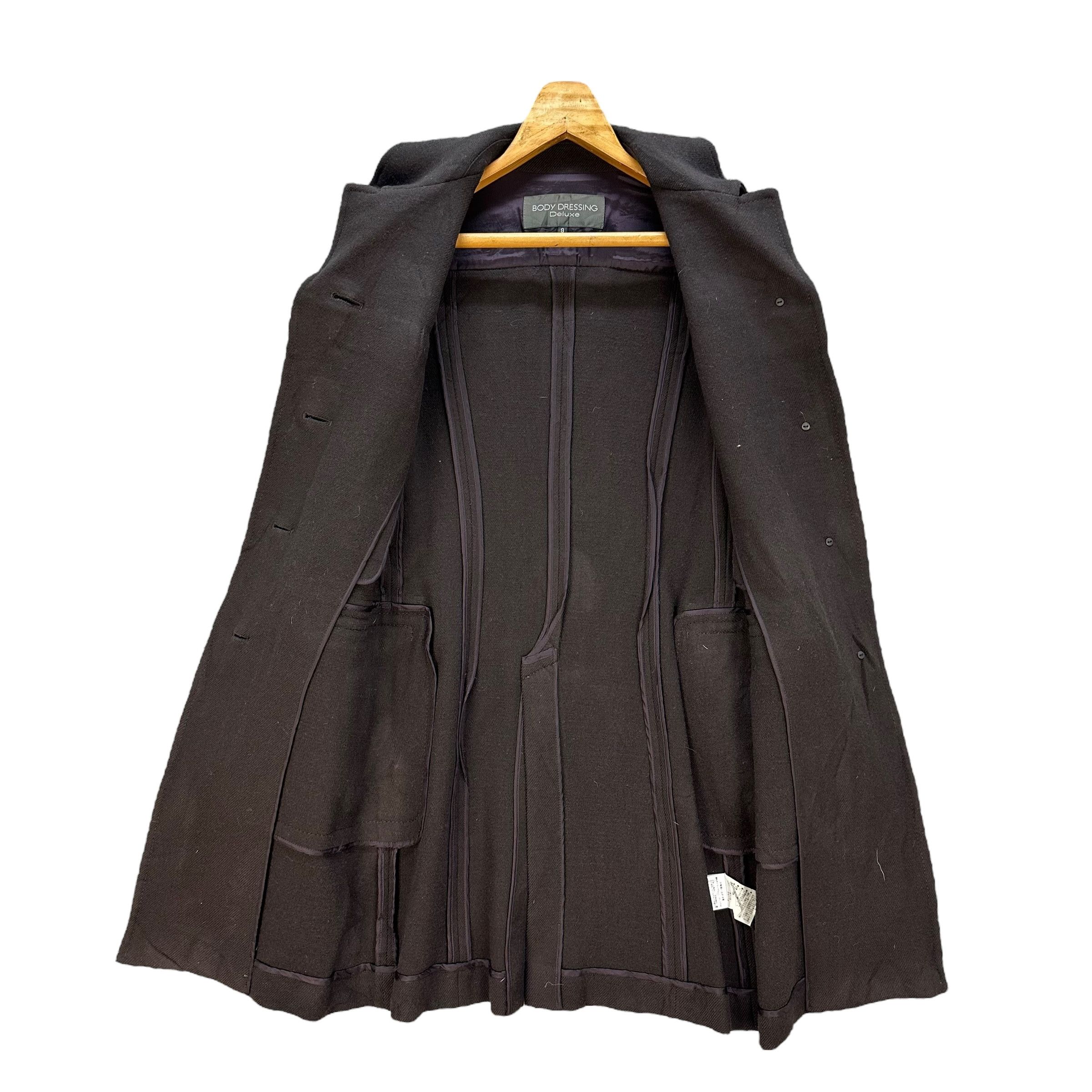 Japanese Brand BODY DRESSING DELUXE Women’s Wool Coat Jacket #A64-1539 Size XXS / US 00 / IT 34 - 7 Thumbnail